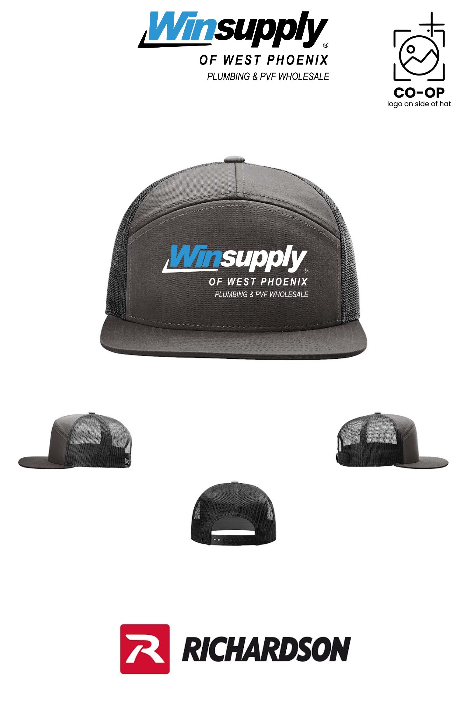 Richardson 168 Seven-Panel Trucker - Winsupply of West Phoenix