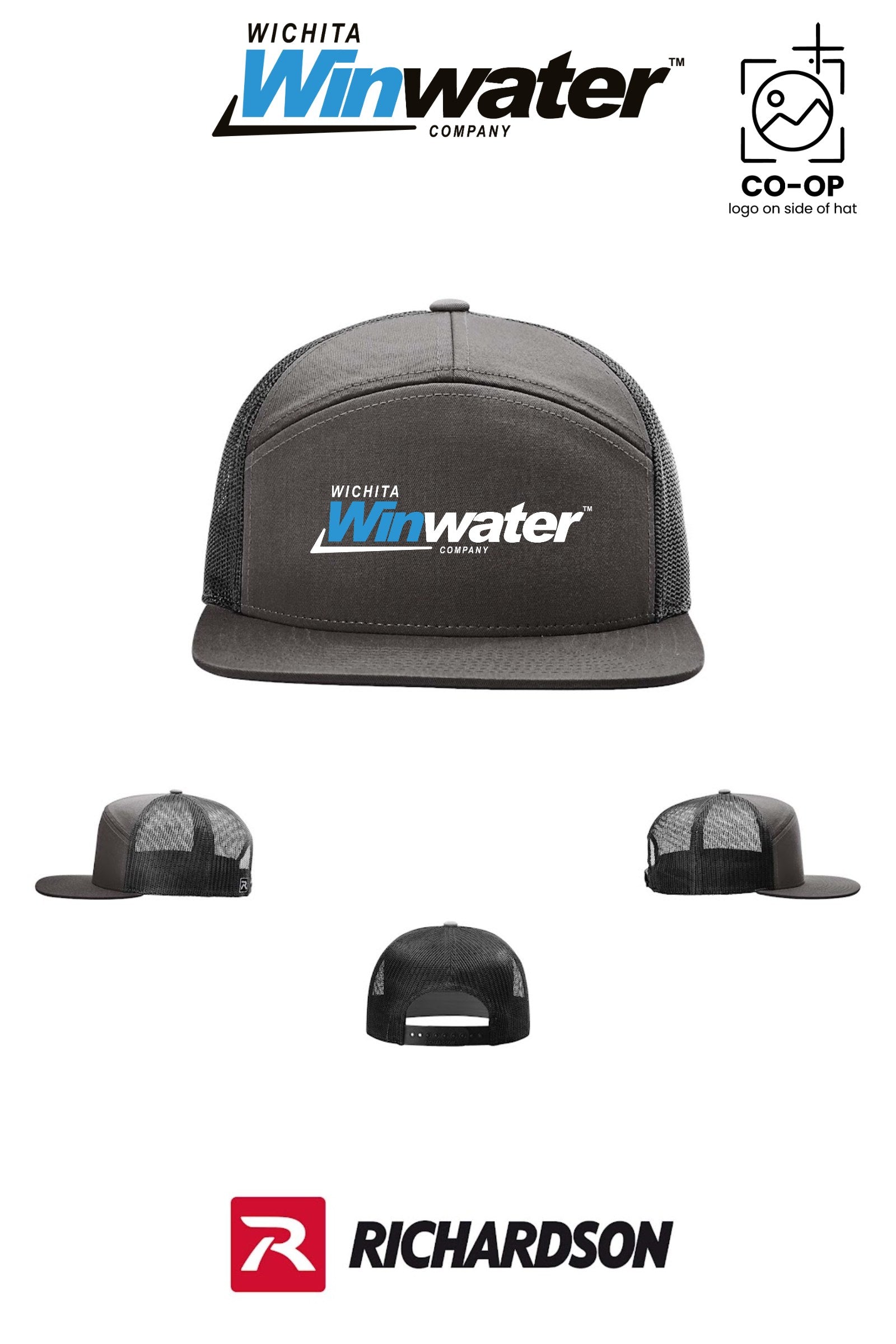 Richardson 168 Seven-Panel Trucker - Wichita Winwater