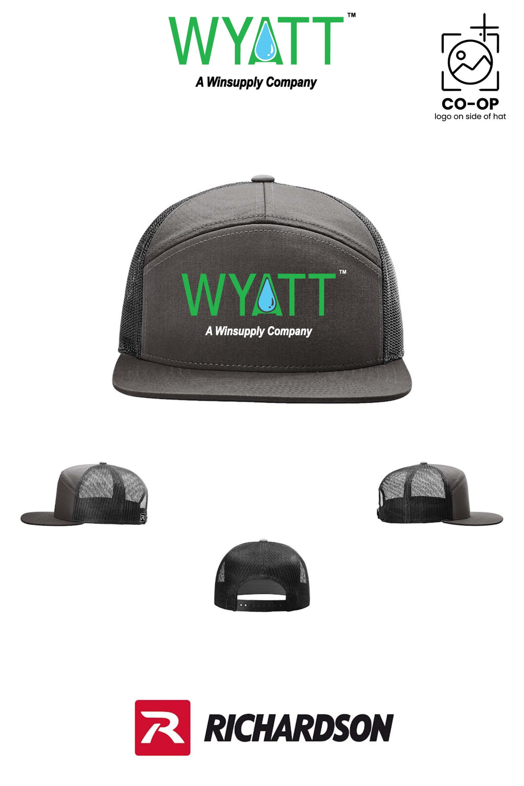 Richardson 168 Seven-Panel Trucker - Wyatt Irrigation of Santa Rosa