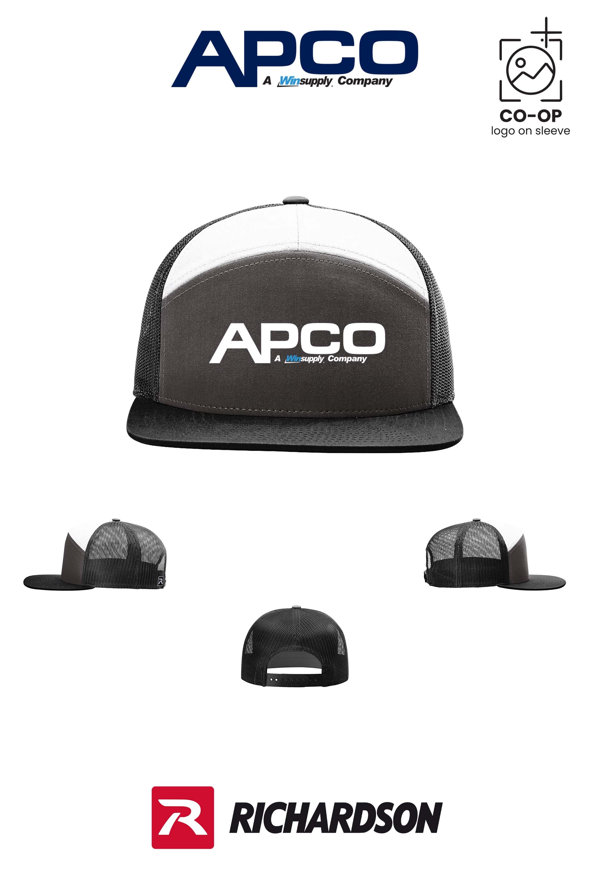 Richardson 168 Seven-Panel Trucker - APCO Supply - Indianapolis