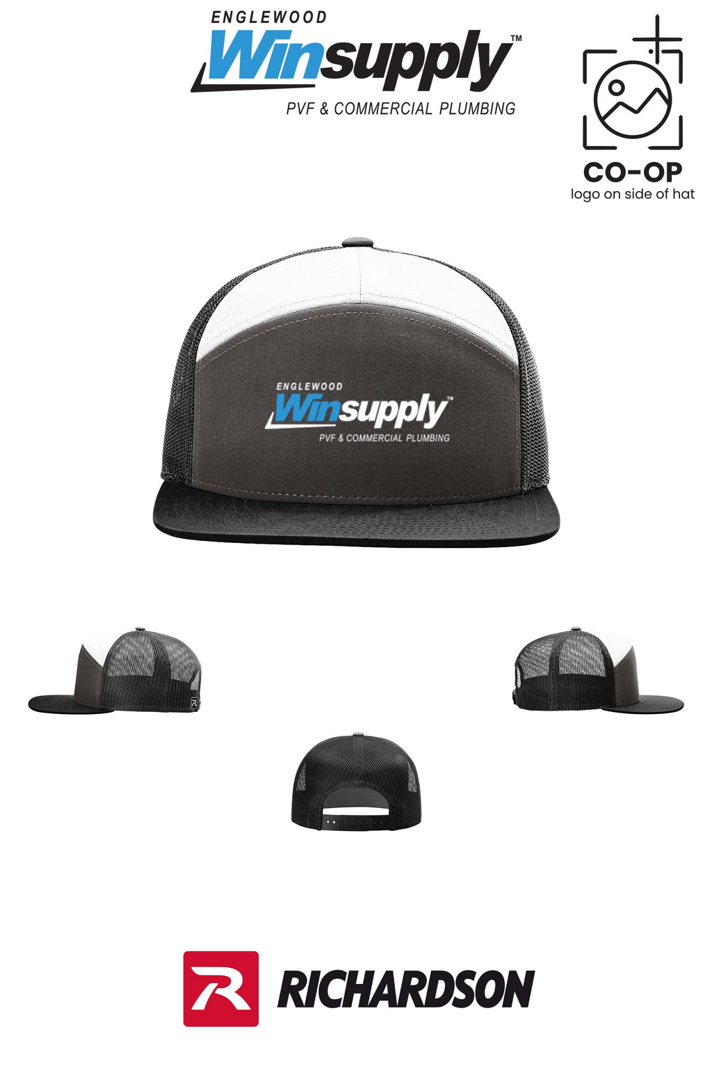 Richardson 168 Seven-Panel Trucker- Englewood Winsupply