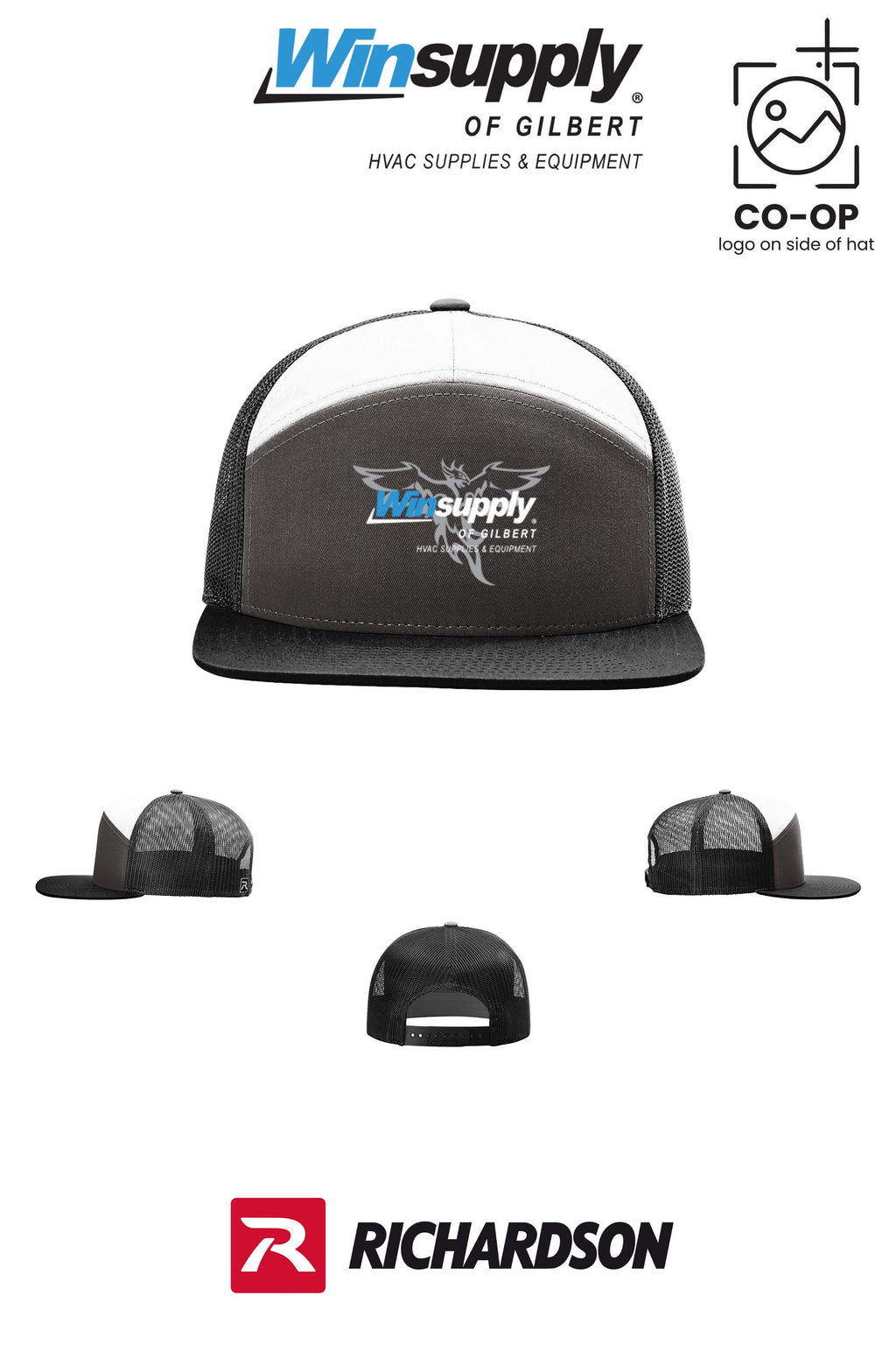 Richardson 168 Seven-Panel Trucker- Winsupply of Gilbert