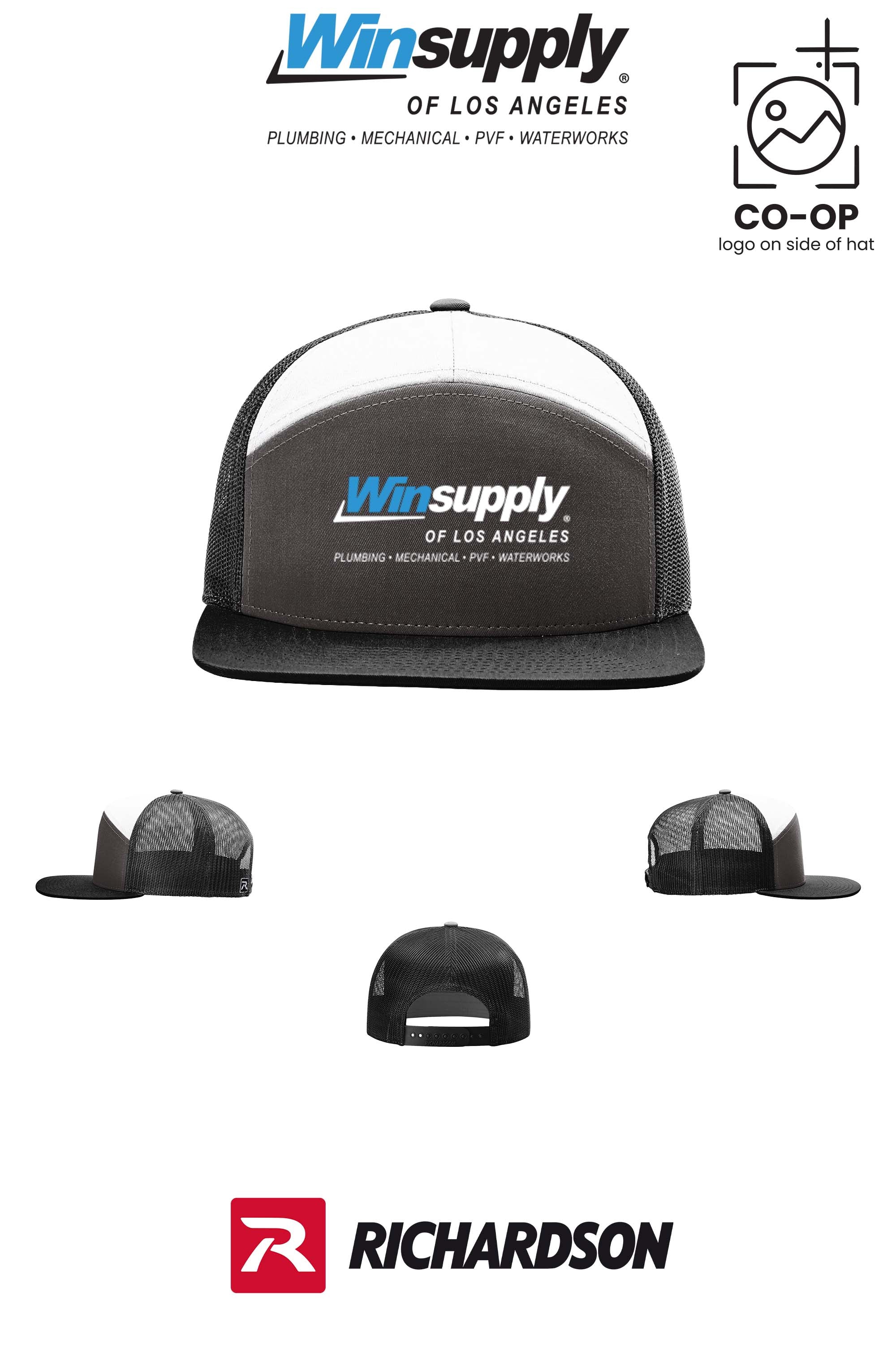 Richardson 168 Seven-Panel Trucker- Winsupply of Los Angeles