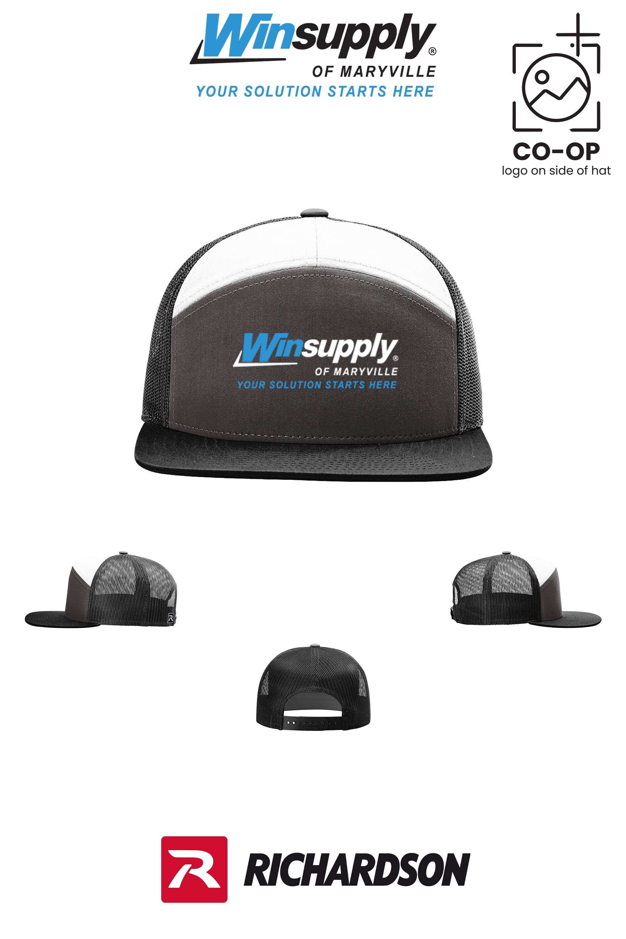 Richardson 168 Seven-Panel Trucker- Winsupply of Maryville
