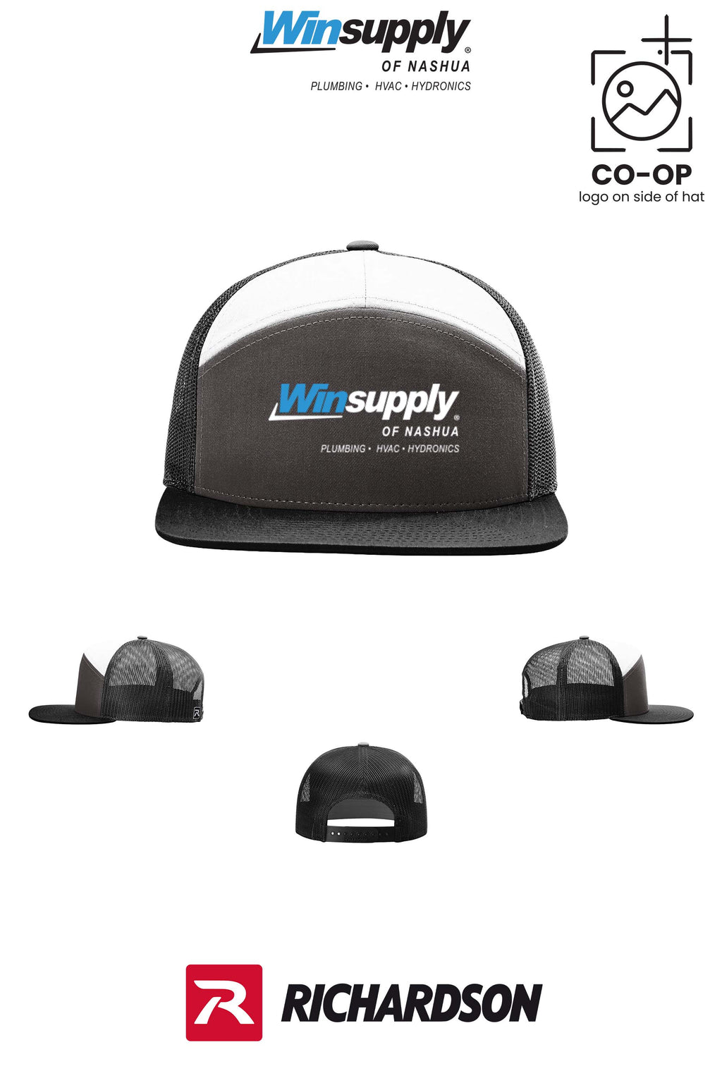 Richardson 168 Seven-Panel Trucker- Winsupply of Nashua