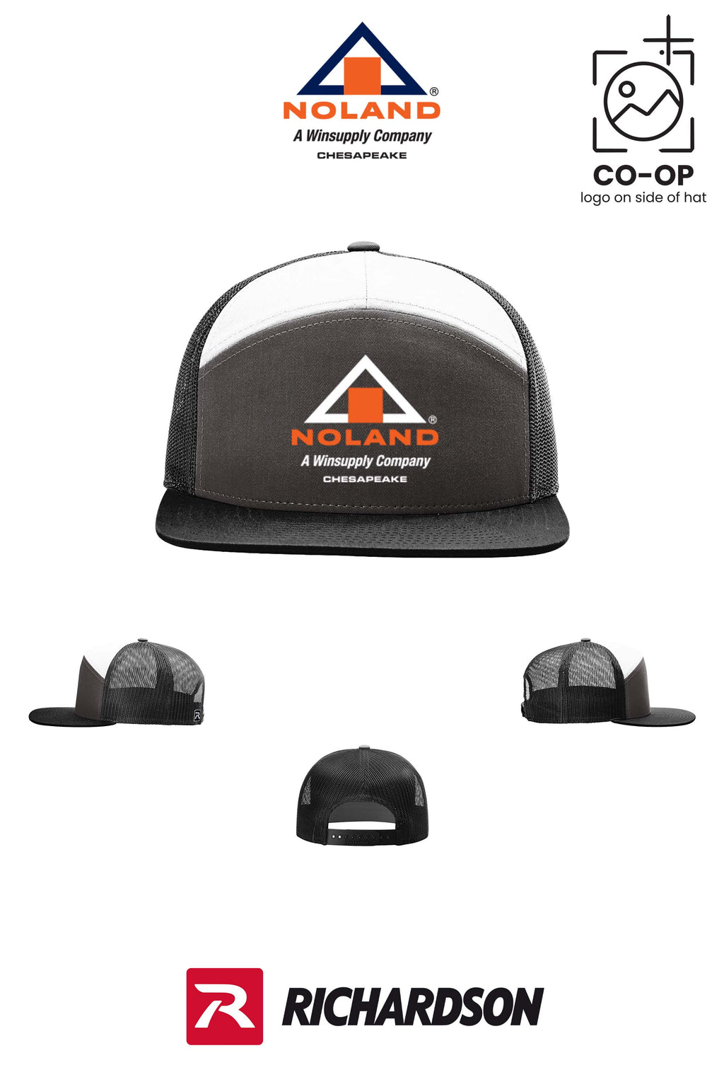 Richardson 168 Seven-Panel Trucker- Noland Company Chesapeake