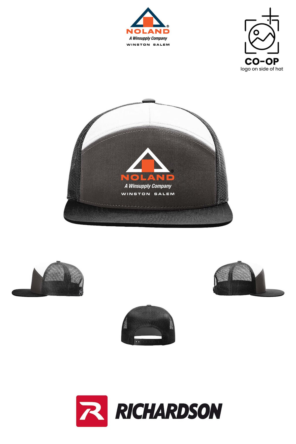 Richardson 168 Seven-Panel Trucker - Winston Salem Noland
