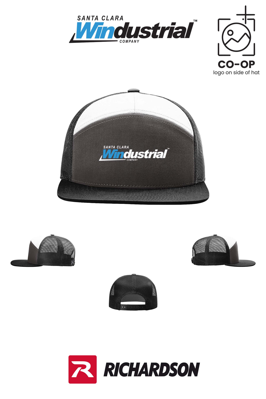 Richardson 168 Seven-Panel Trucker- Santa Clara Windustrial