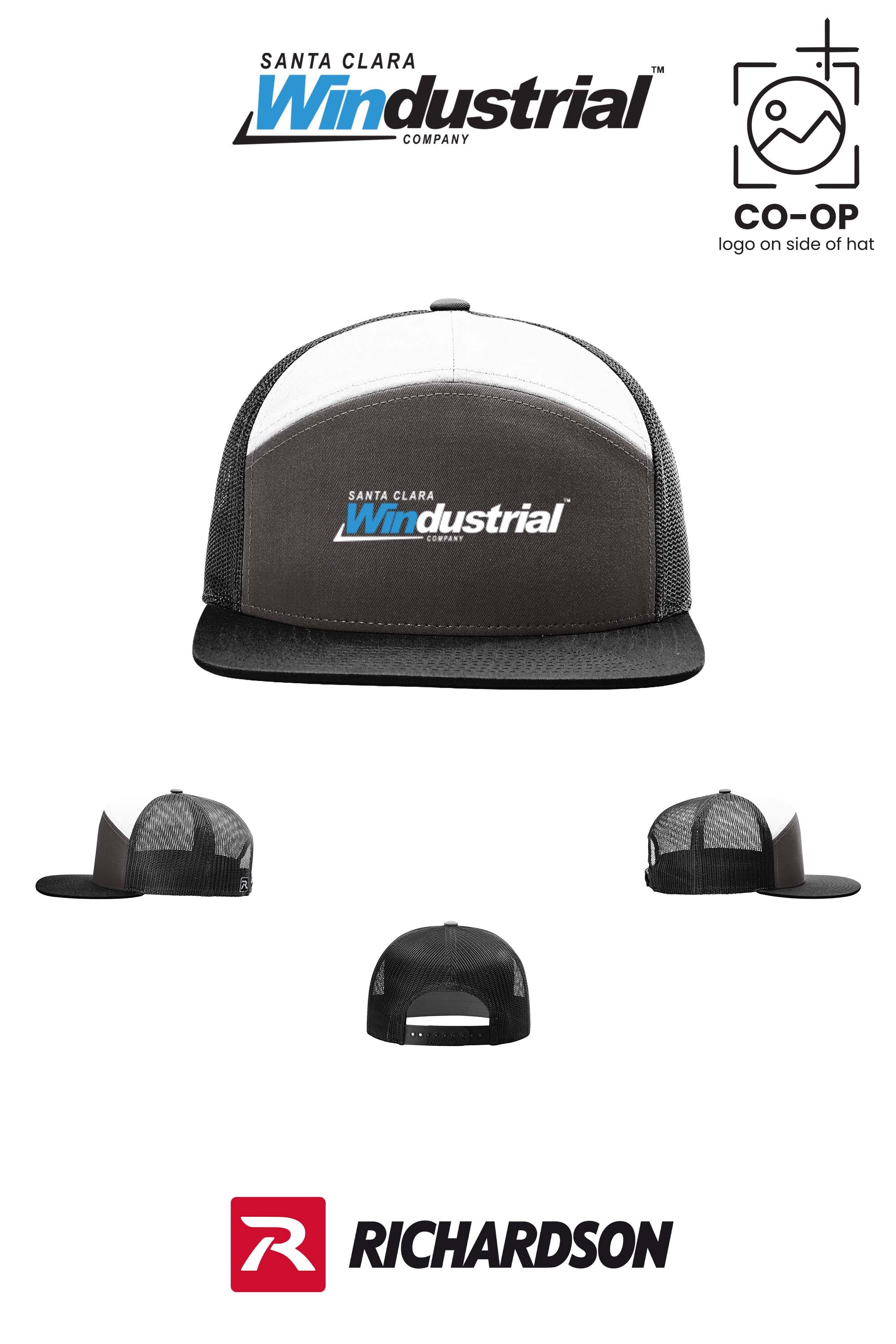 Richardson 168 Seven-Panel Trucker- Santa Clara Windustrial