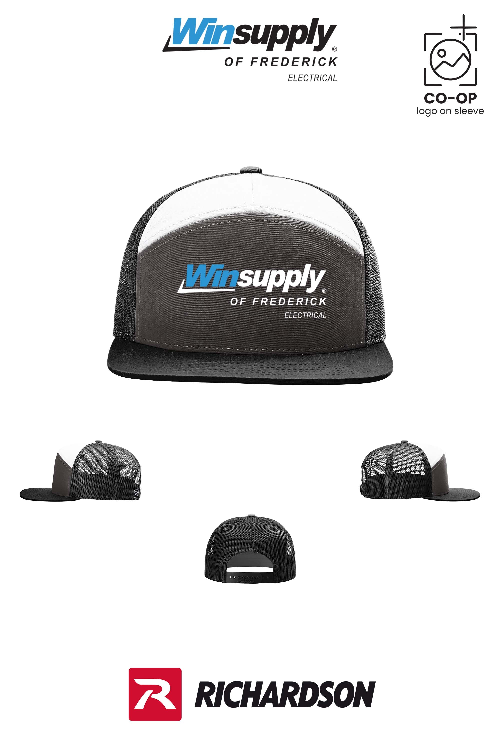 Richardson 168 Seven-Panel Trucker- Winsupply of Frederick