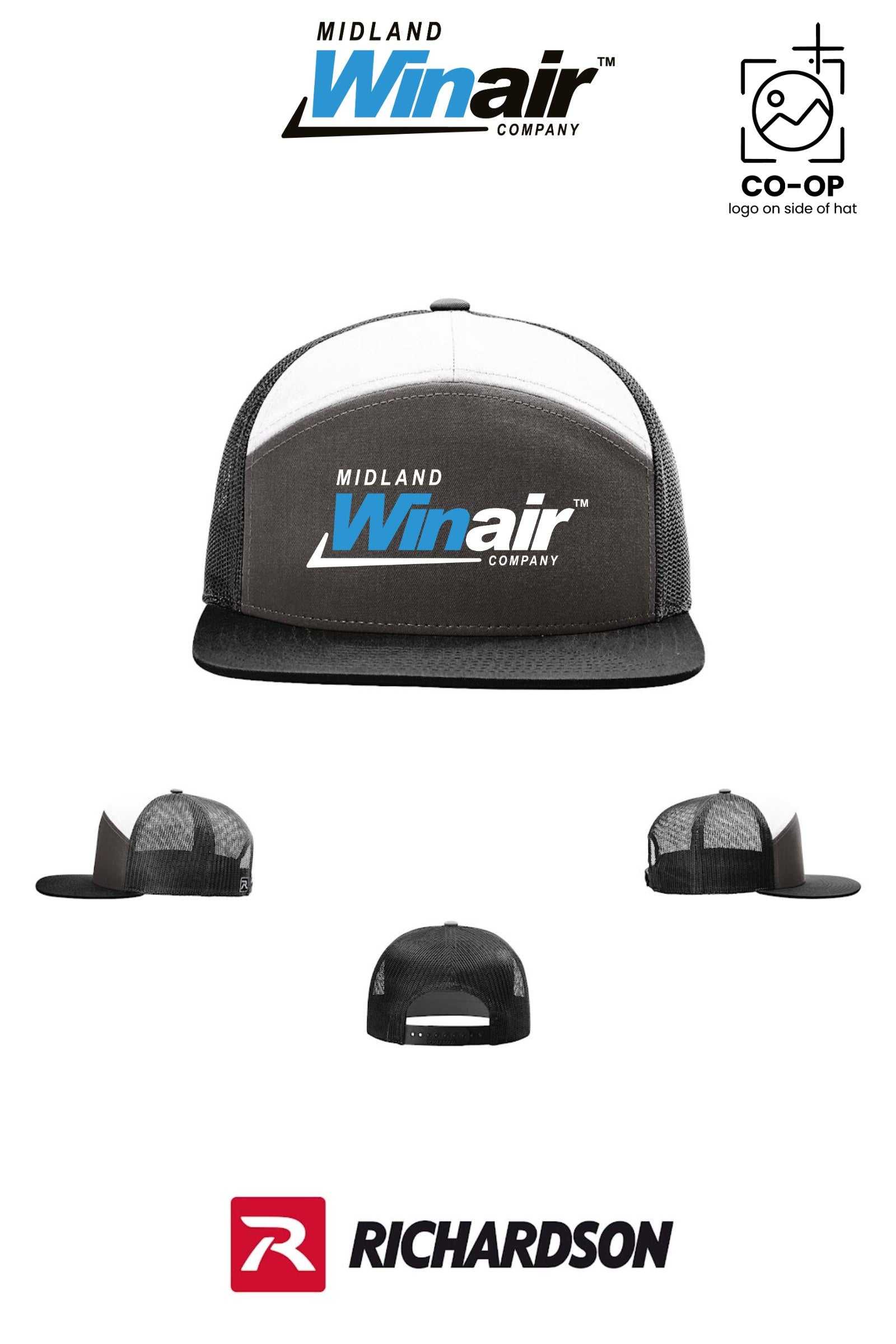Richardson 168 Seven-Panel Trucker - Midland Winair