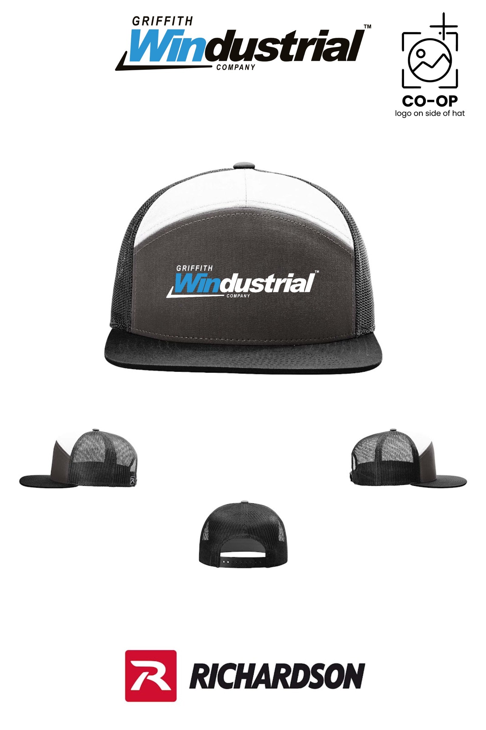 Richardson 168 Seven-Panel Trucker - Griffith Windustrial