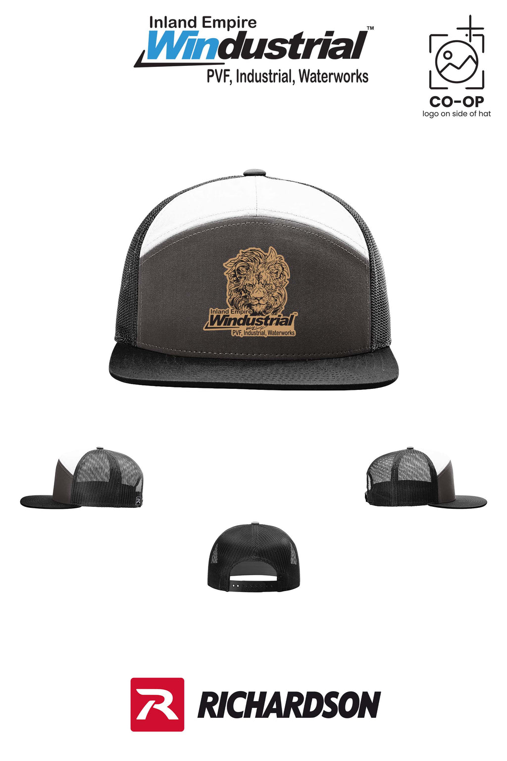 Richardson 168 Seven-Panel Trucker - Inland Empire Windustrial