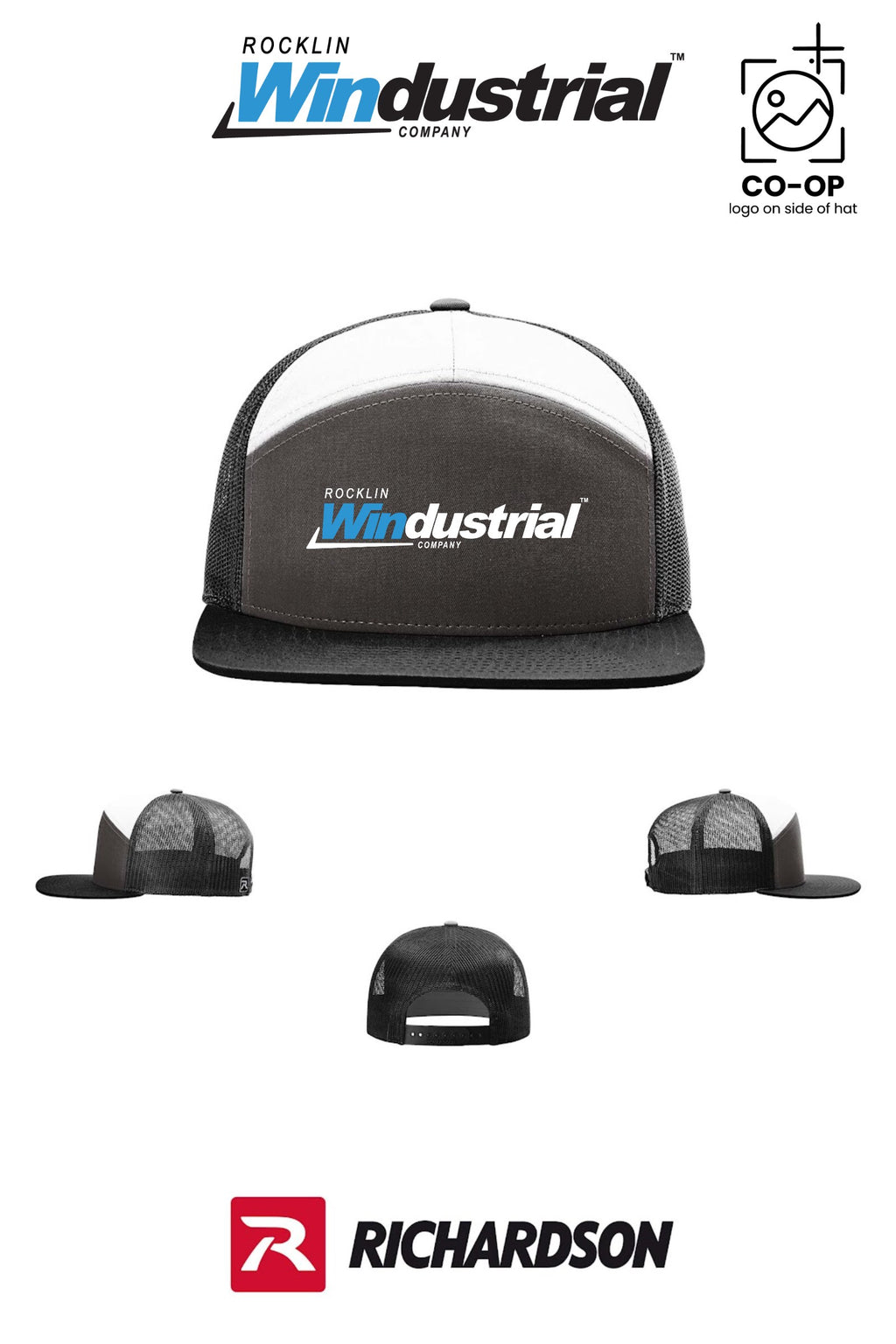 Richardson 168 Seven-Panel Trucker - Rocklin Windustrial