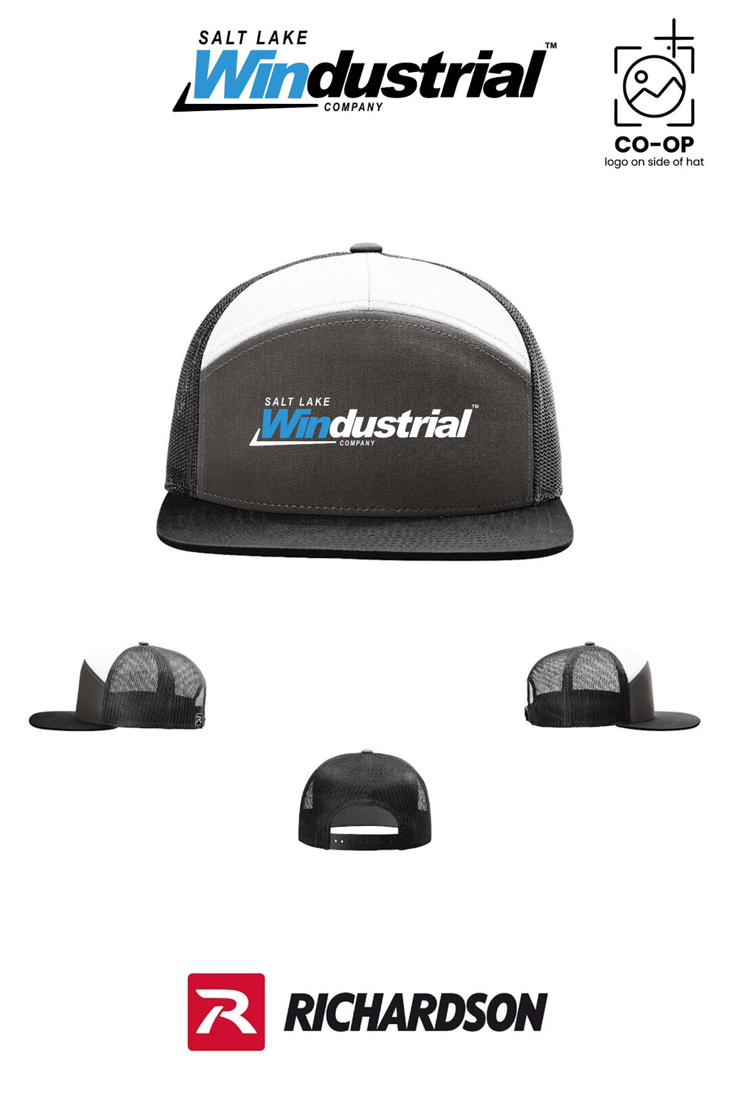 Richardson 168 Seven-Panel Trucker - Salt Lake Windustrial