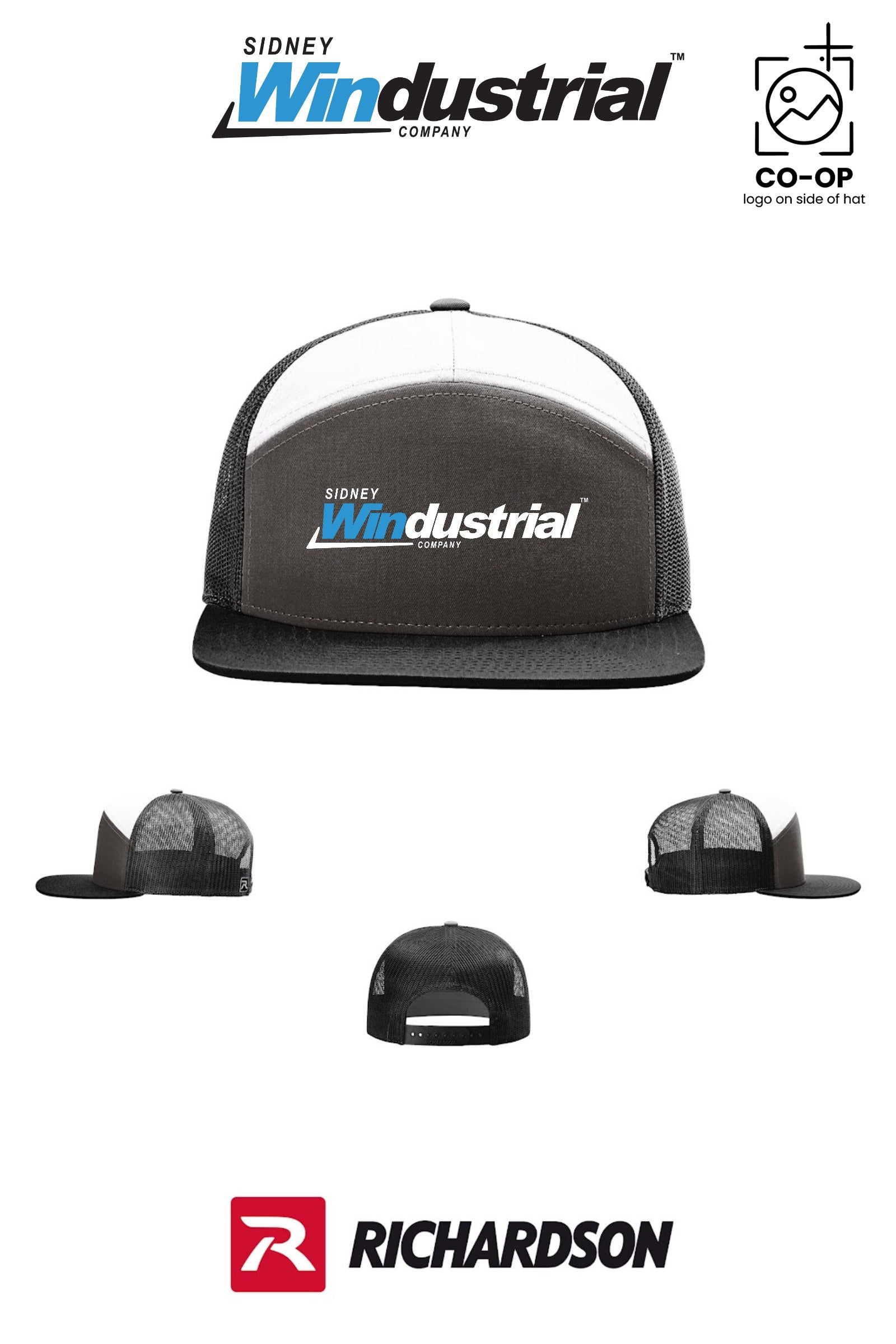 Richardson 168 Seven-Panel Trucker - Sidney Windustrial
