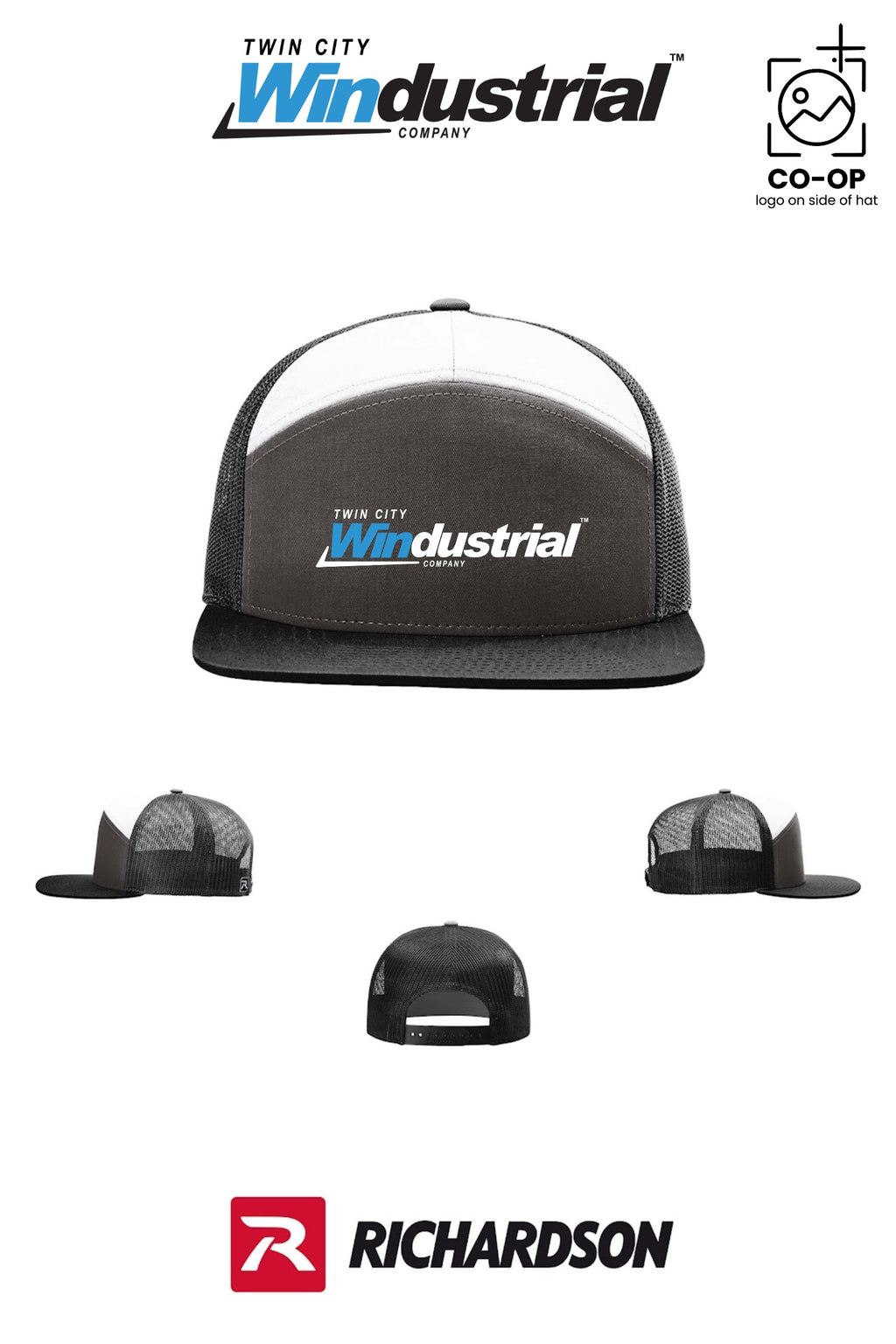 Richardson 168 Seven-Panel Trucker - Twin City Windustrial
