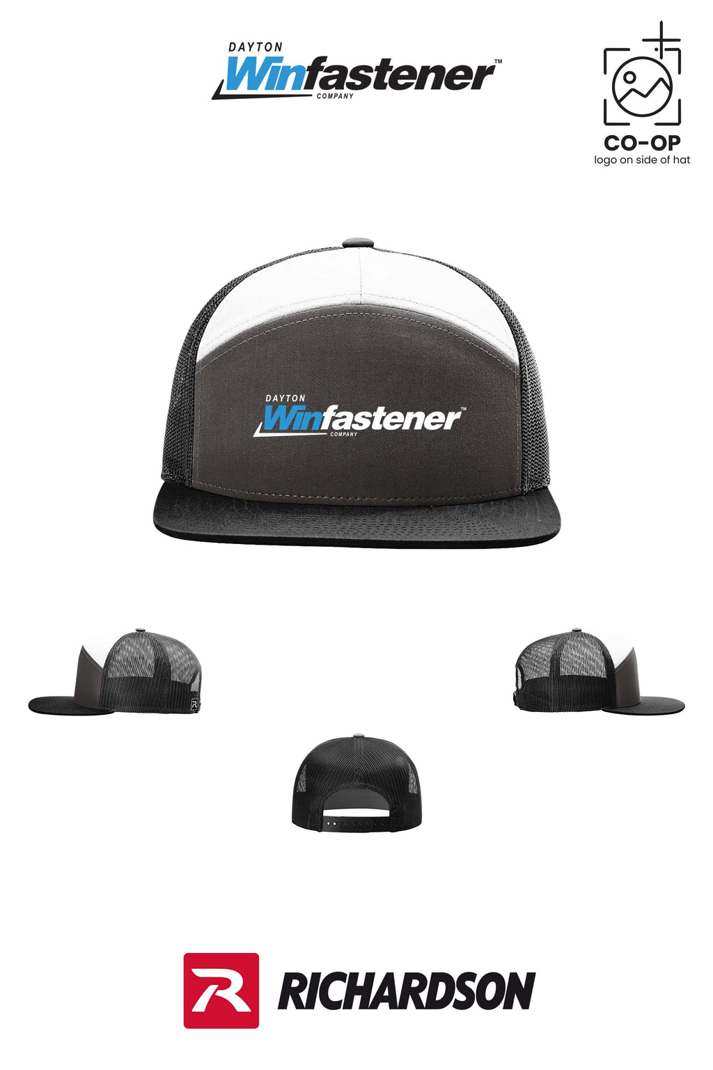 Richardson 168 Seven-Panel Trucker - Dayton Winfastener