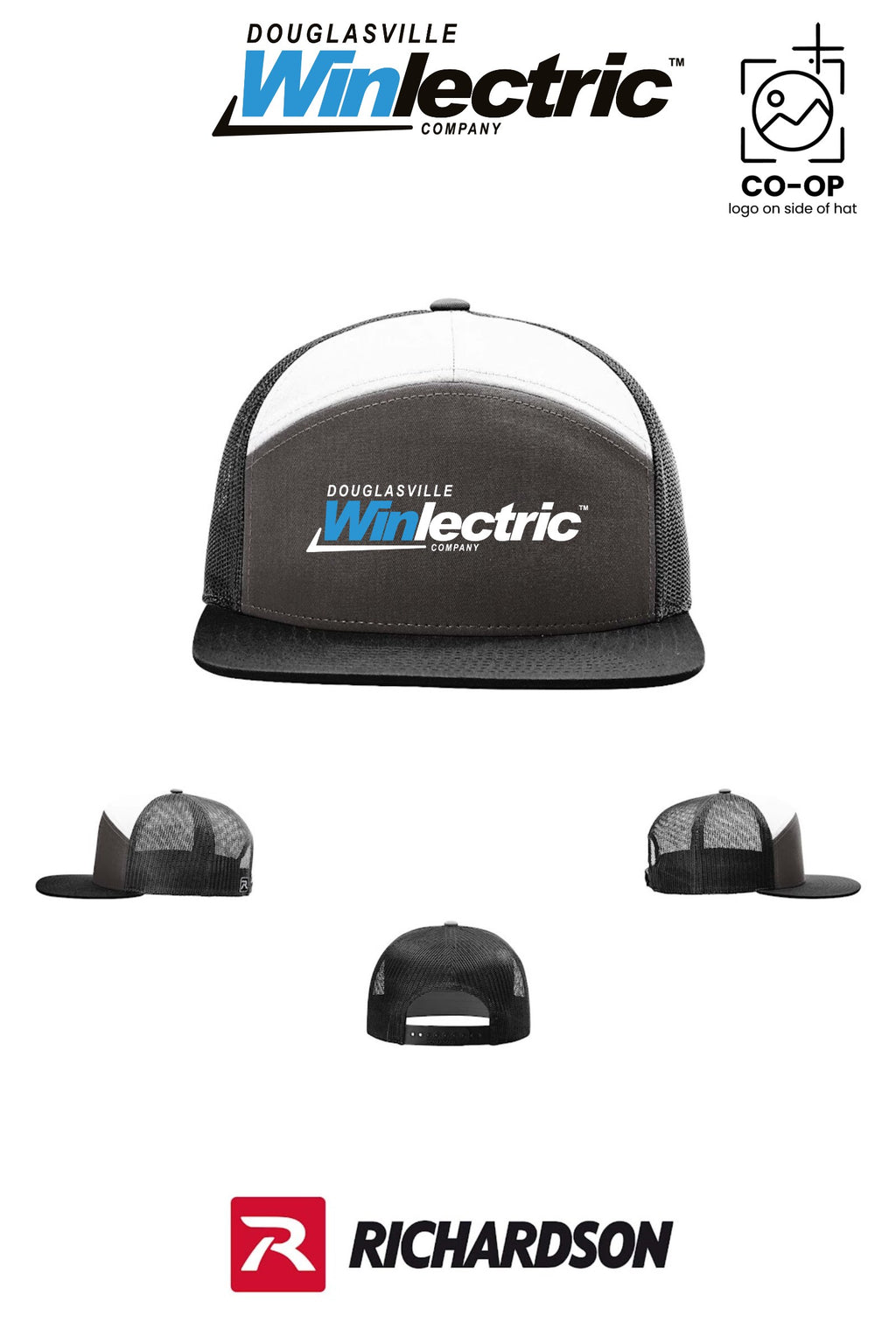 Richardson 168 Seven-Panel Trucker - Douglasville Winlectric