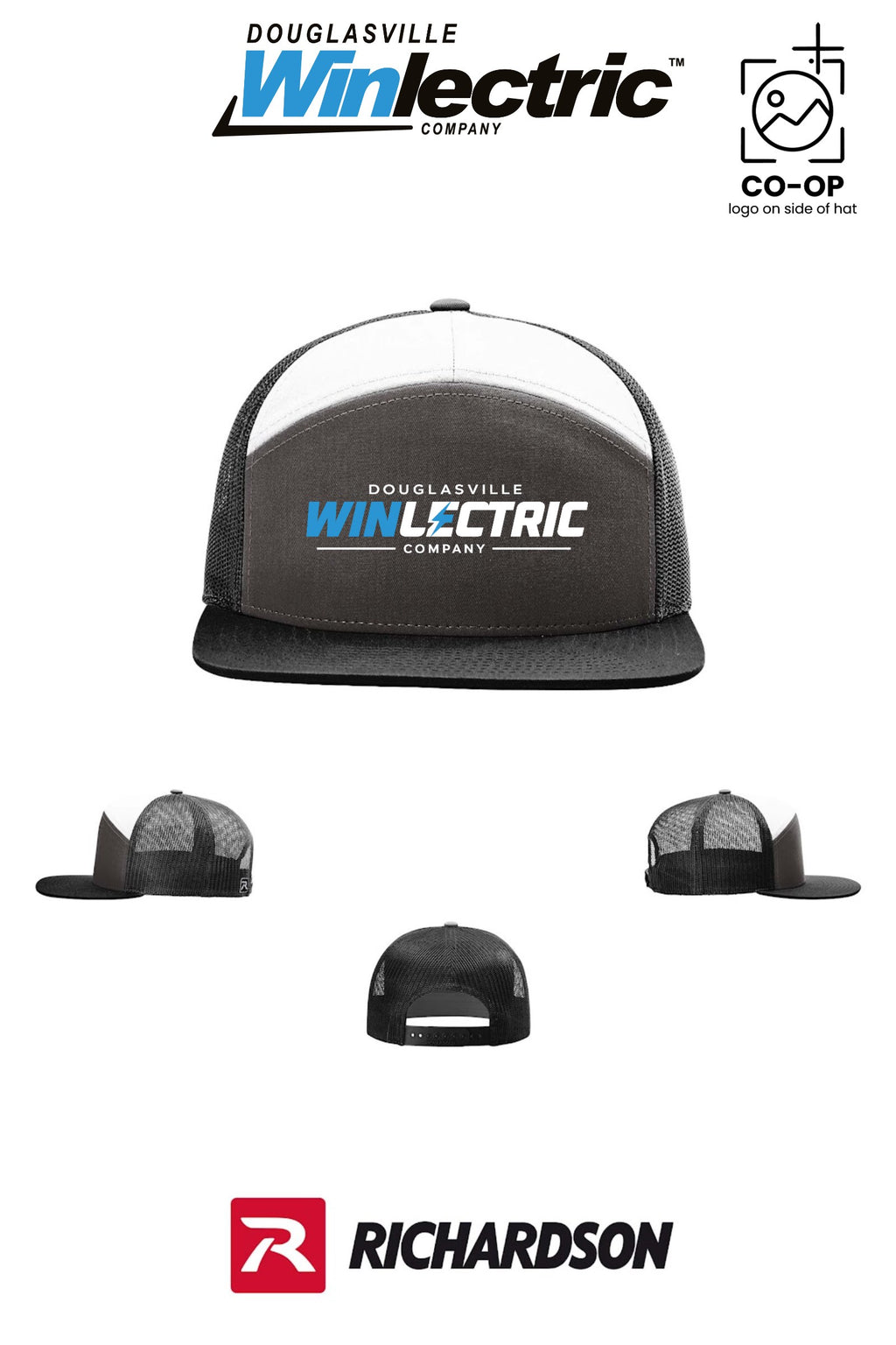 Richardson 168 Seven-Panel Trucker - Douglasville Winlectric