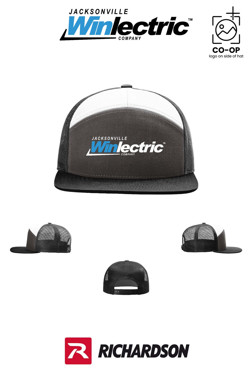 Richardson 168 Seven-Panel Trucker - Jacksonville Winlectric