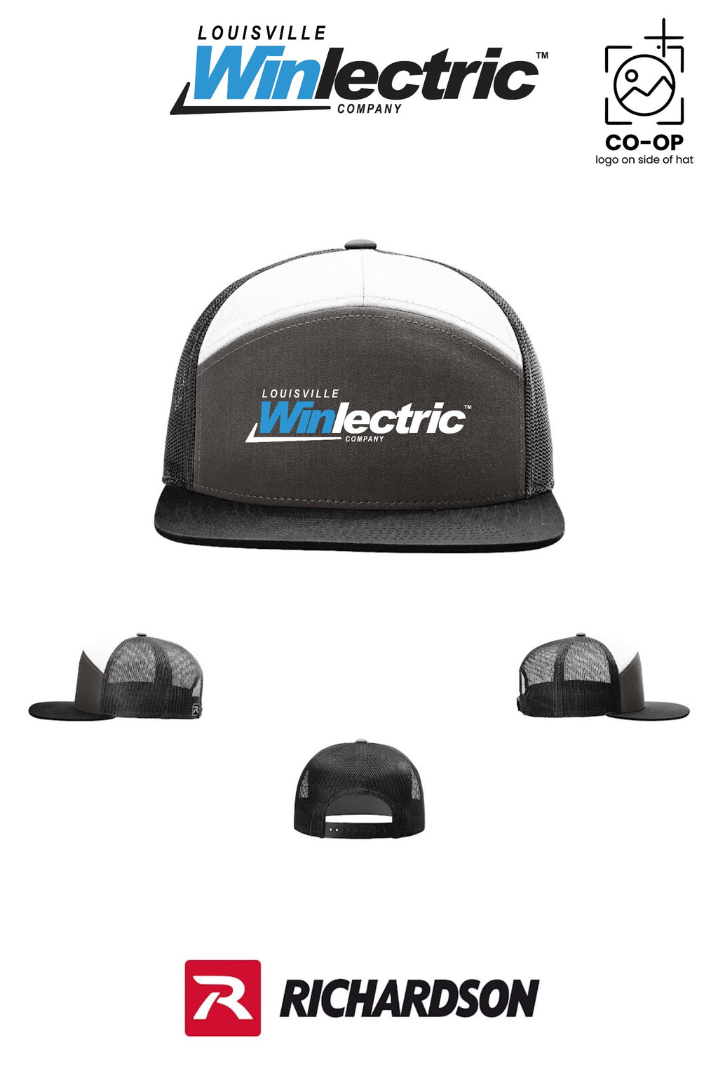 Richardson 168 Seven-Panel Trucker - Louisville Winlectric