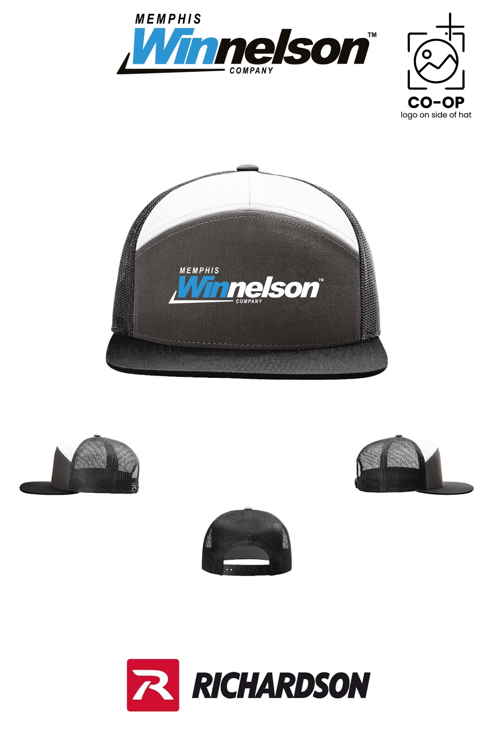 Richardson 168 Seven-Panel Trucker - Memphis Winnelson