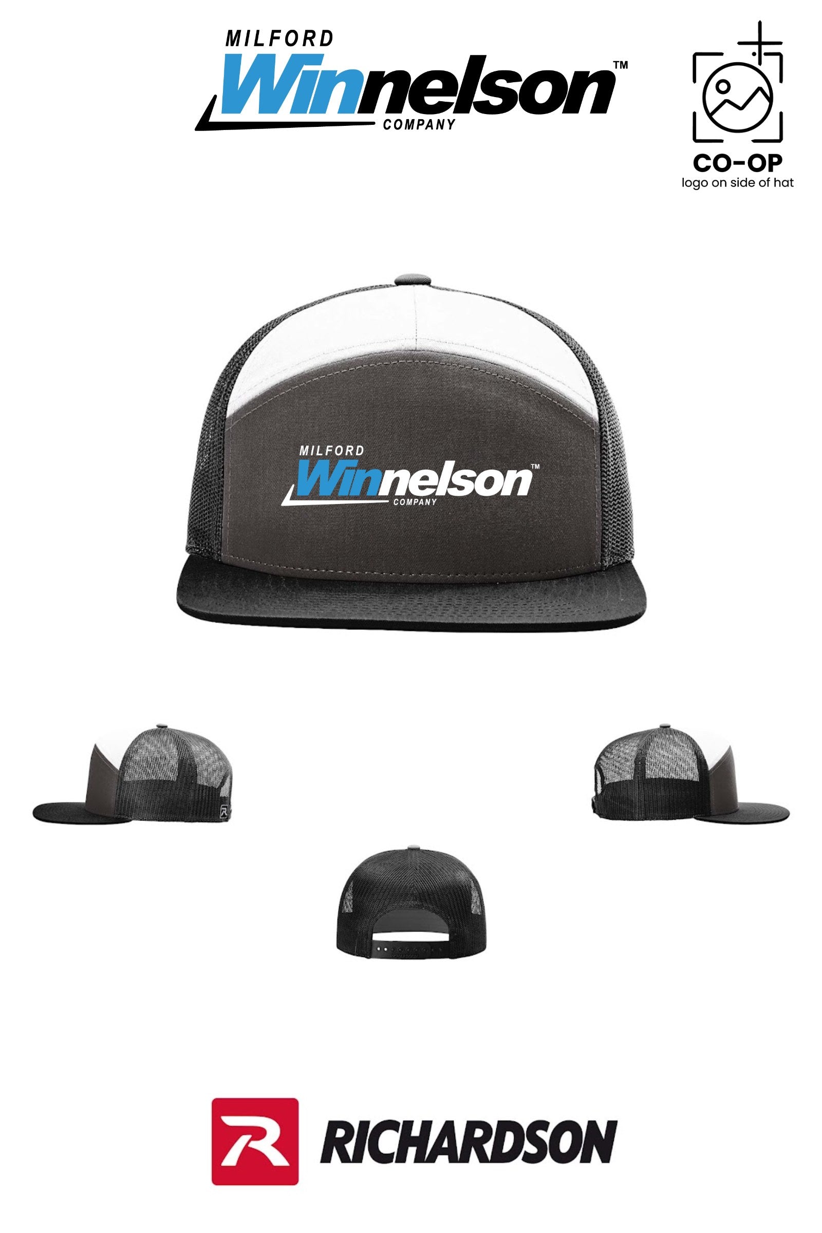 Richardson 168 Seven-Panel Trucker - Milford Winnelson