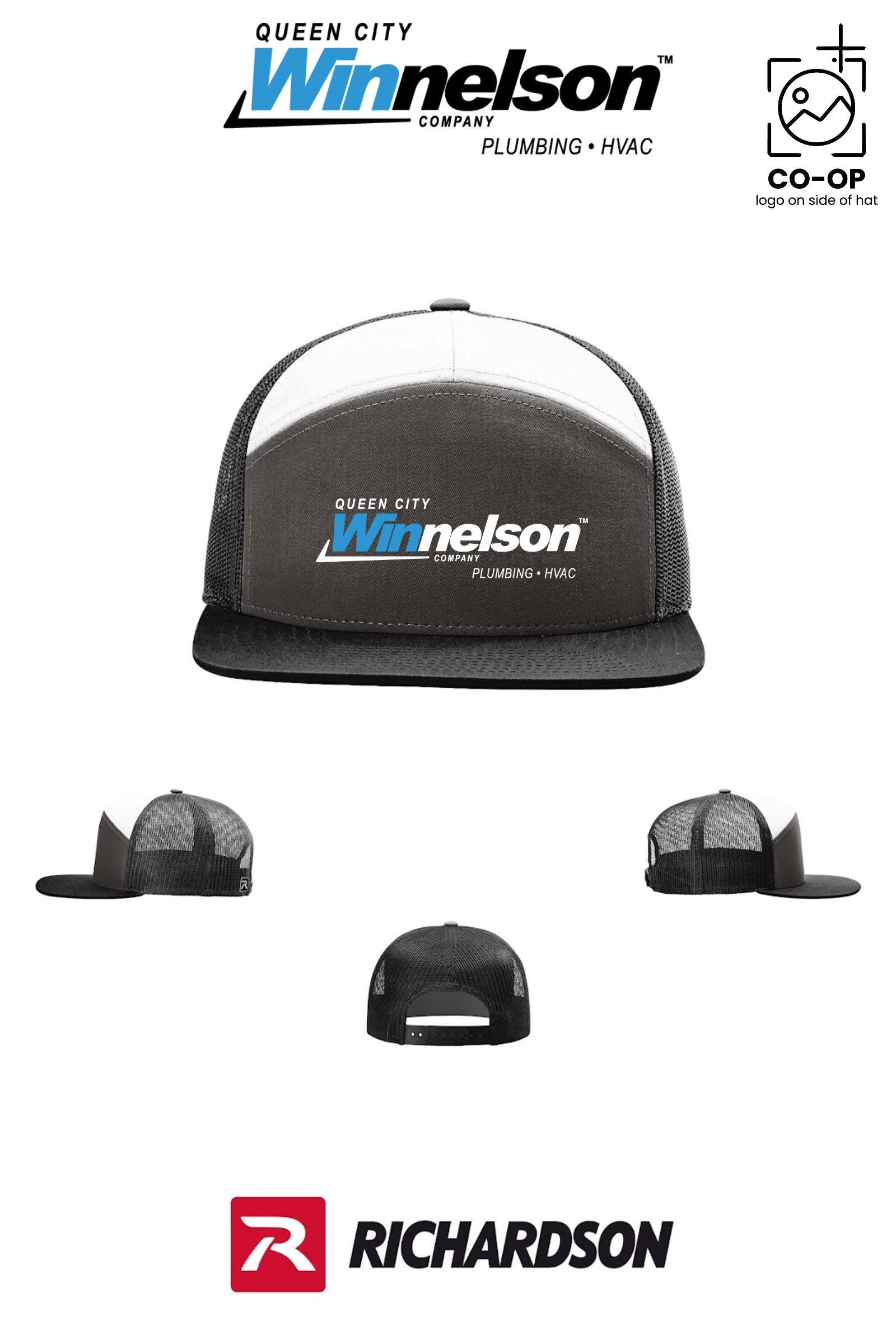 Richardson 168 Seven-Panel Trucker - Queen City Winnelson