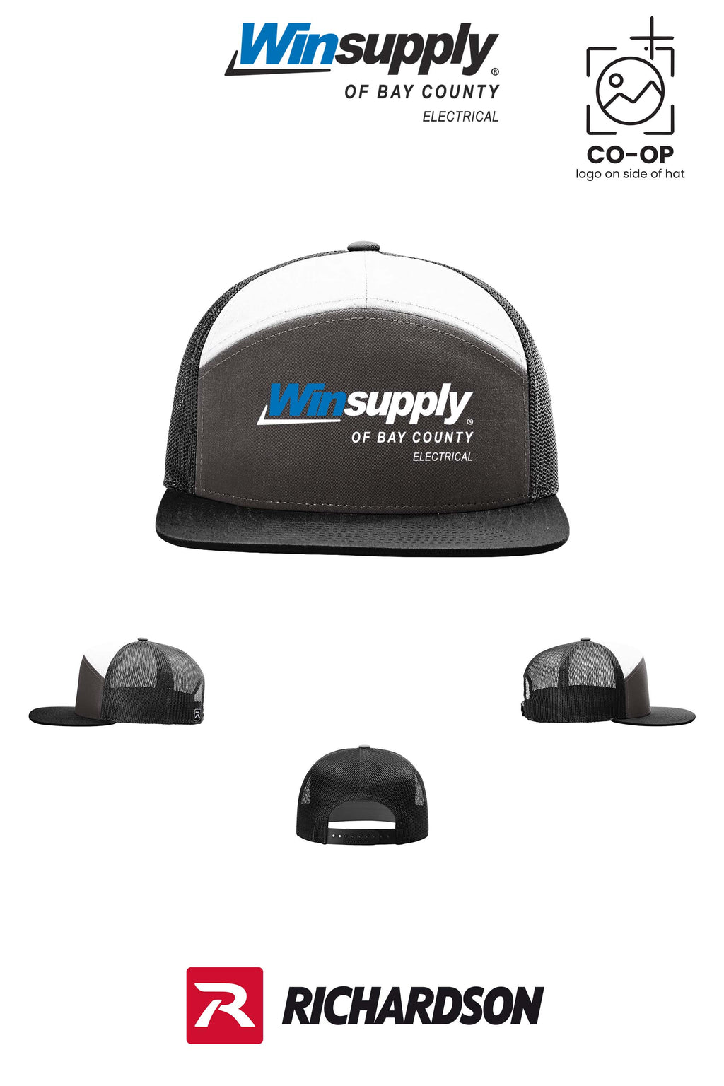Richardson 168 Seven-Panel Trucker - Winsupply Bay County FL