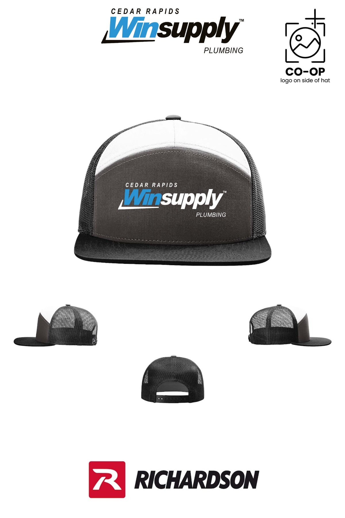 Richardson 168 Seven-Panel Trucker - Cedar Rapids Winsupply