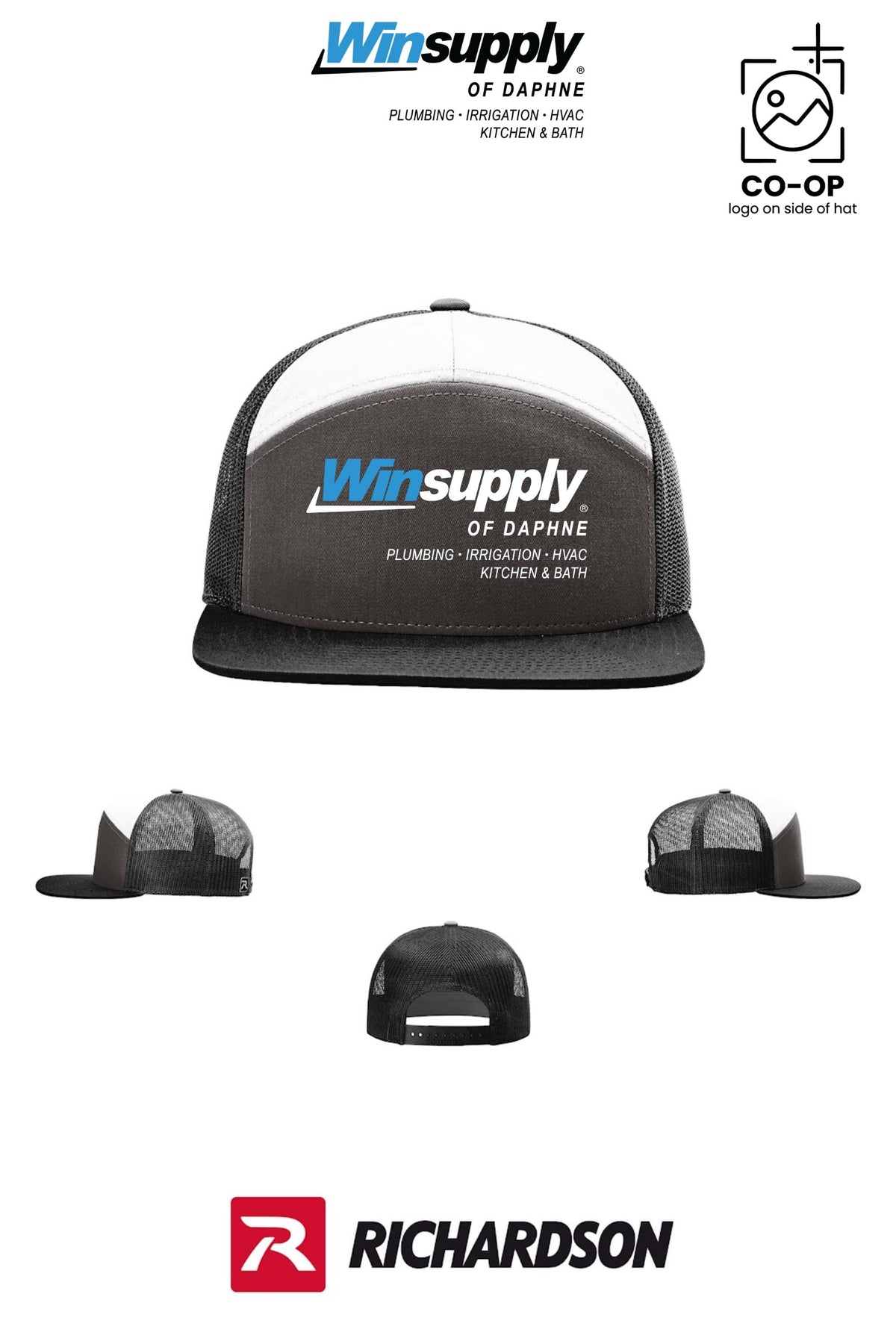 Richardson 168 Seven-Panel Trucker - Winsupply of Daphne