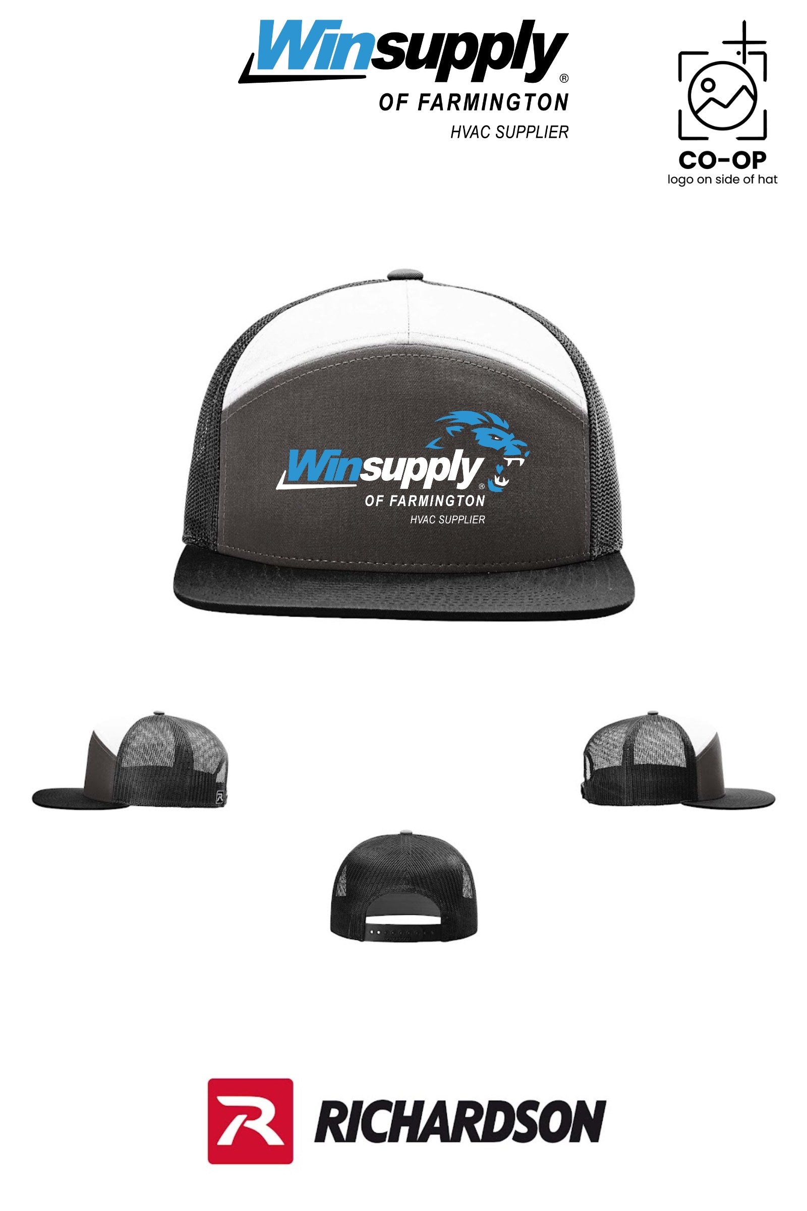 Richardson 168 Seven-Panel Trucker- Winsupply of Farmington