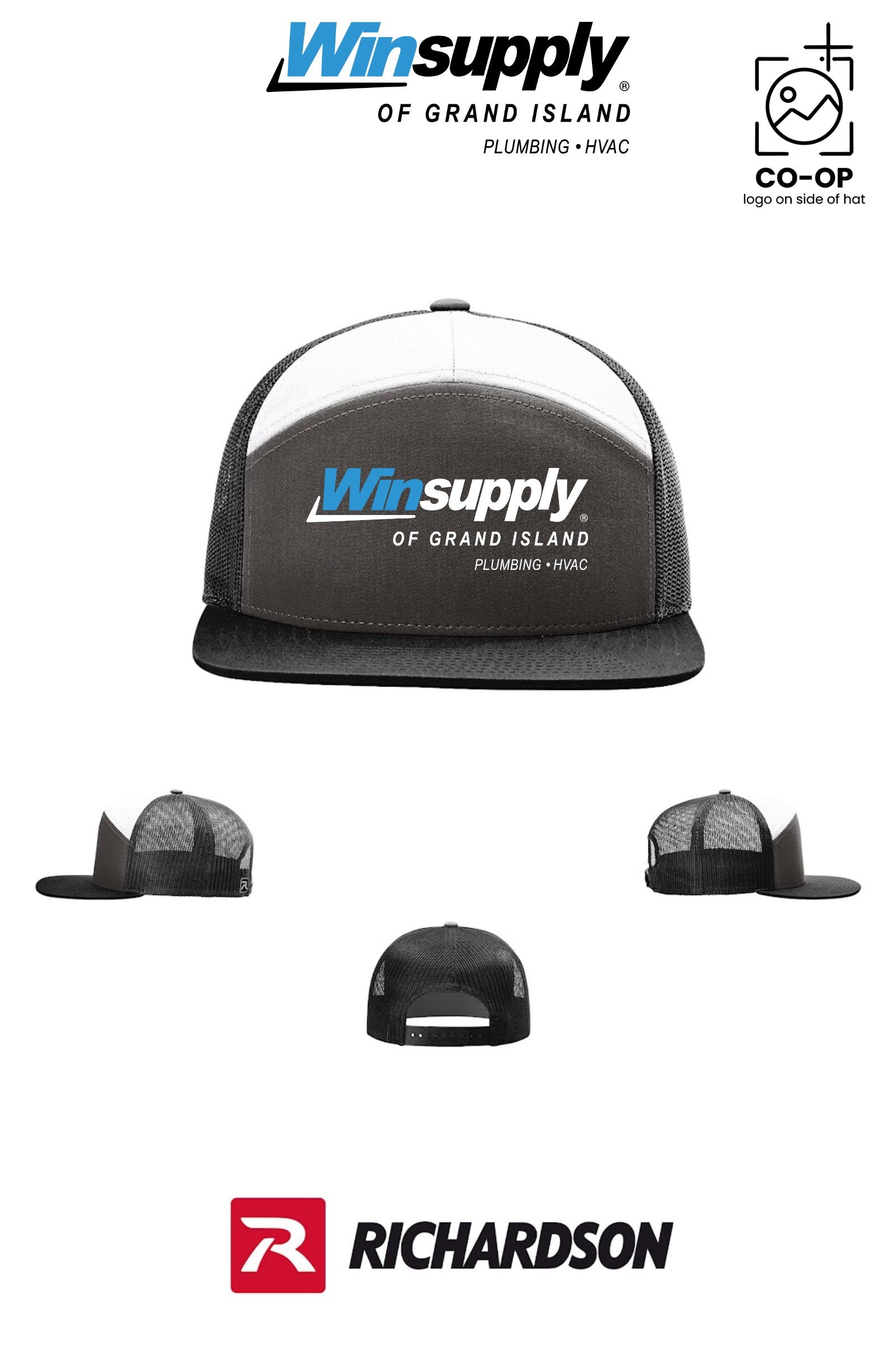 Richardson 168 Seven-Panel Trucker - Winsupply of Grand Island