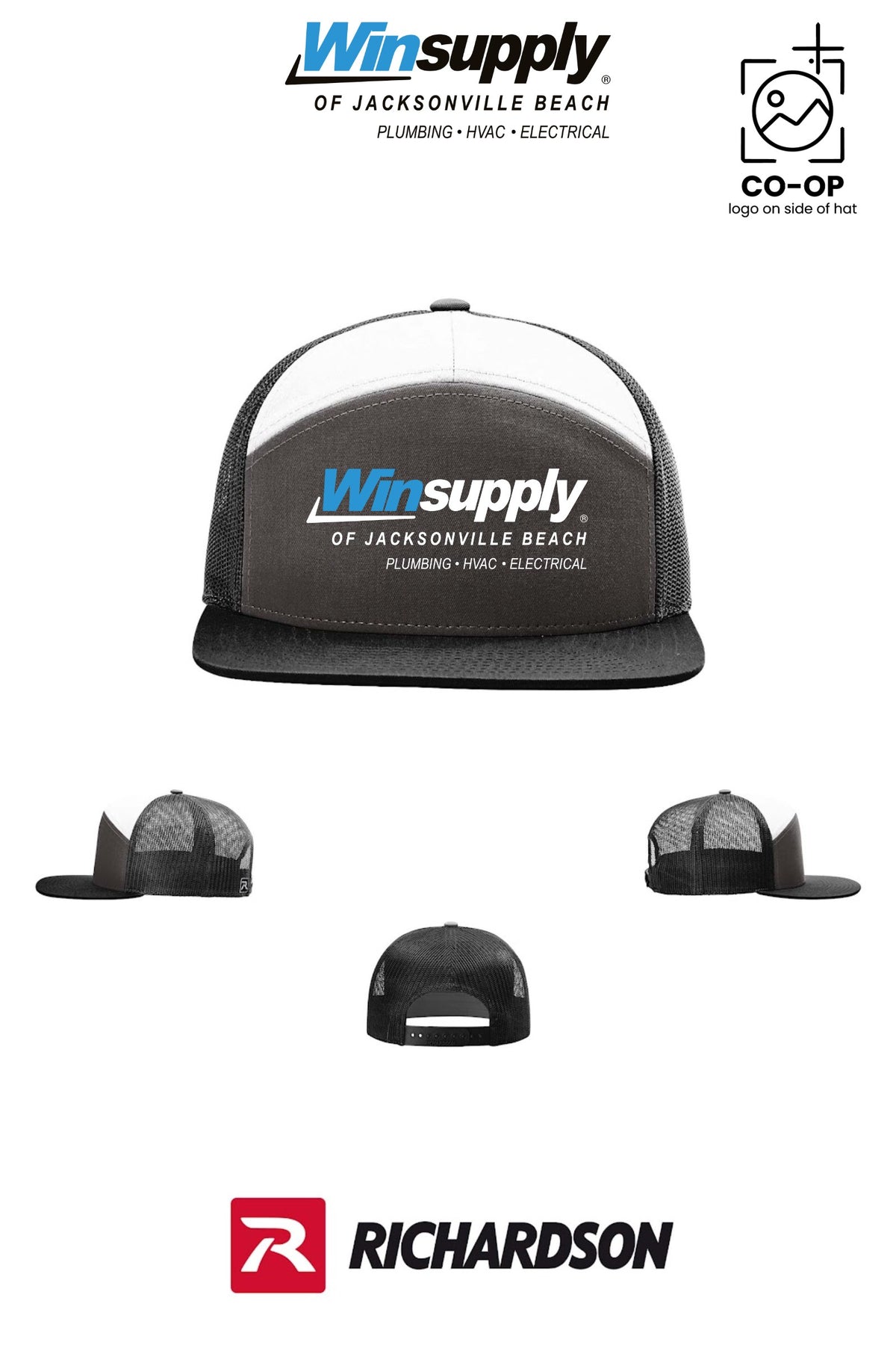 Richardson 168 Seven-Panel Trucker - Winsupply Jacksonville Beach