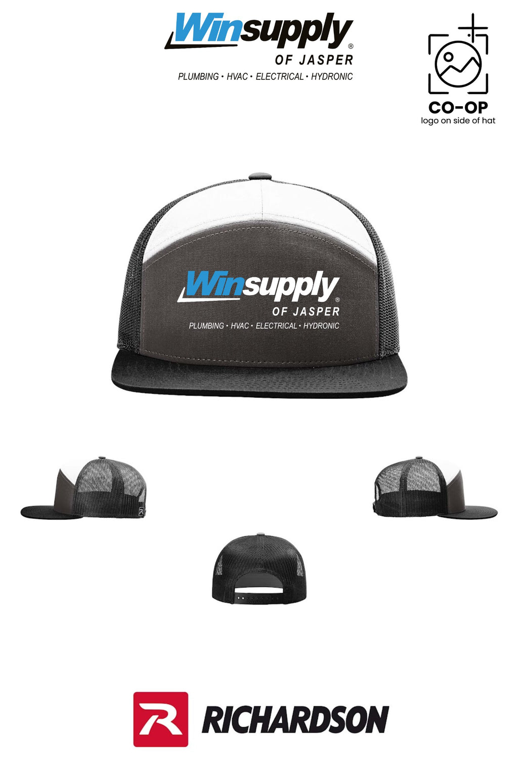 Richardson 168 Seven-Panel Trucker - Winsupply of Jasper