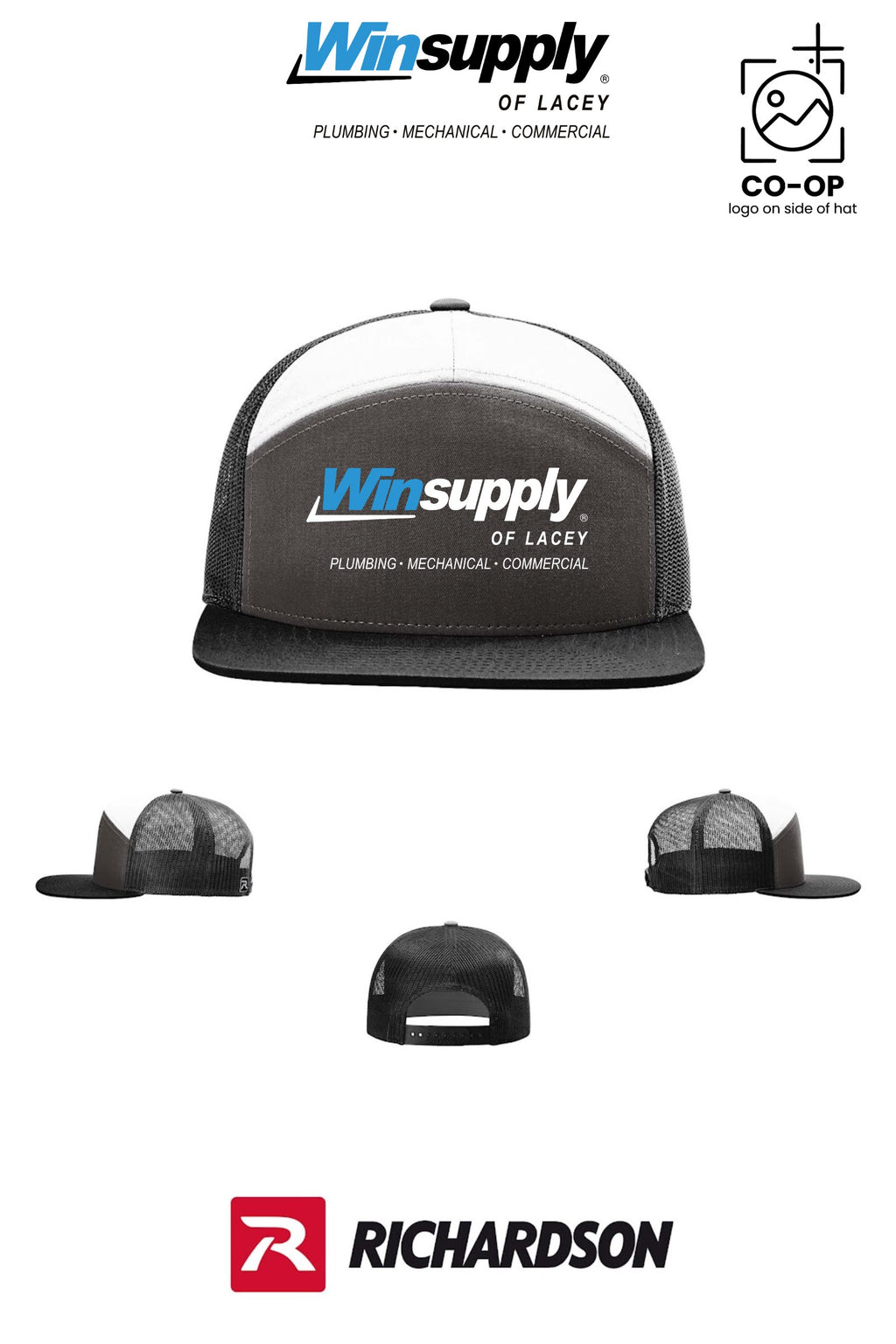 Richardson 168 Seven-Panel Trucker - Winsupply of Lacey