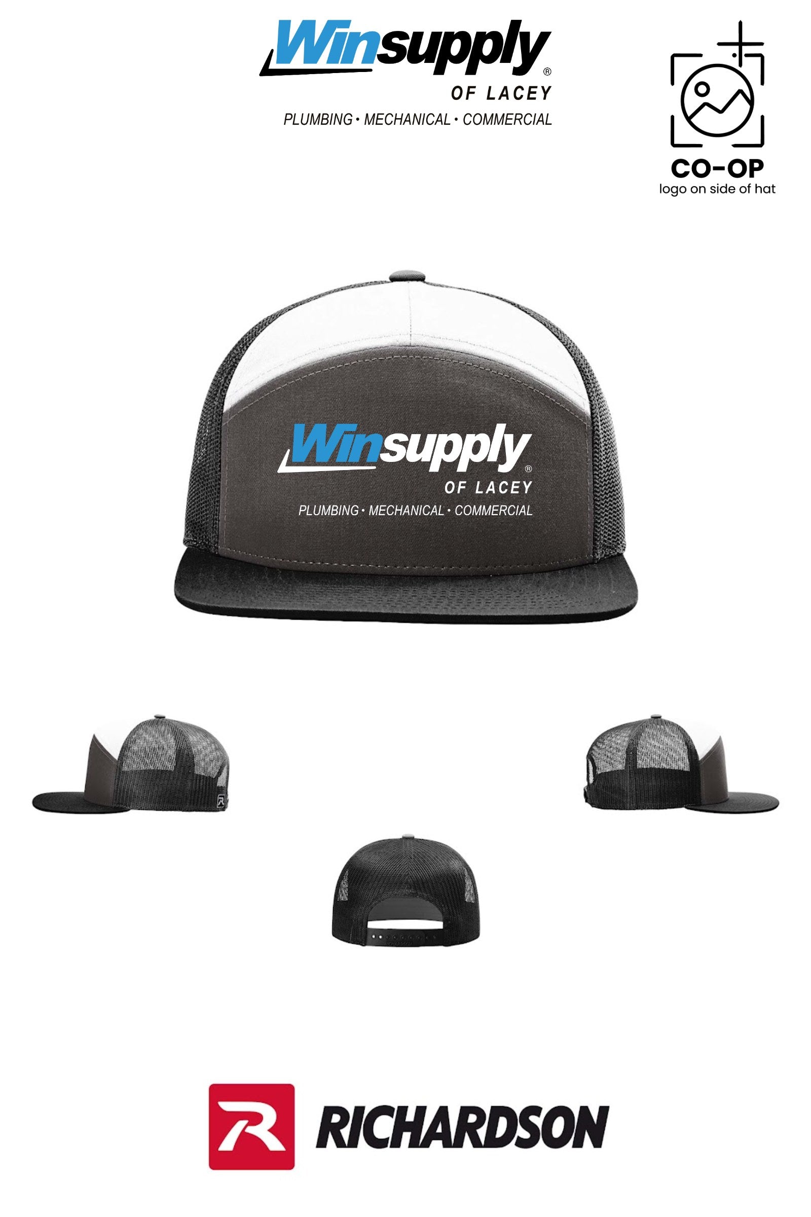 Richardson 168 Seven-Panel Trucker - Winsupply of Lacey