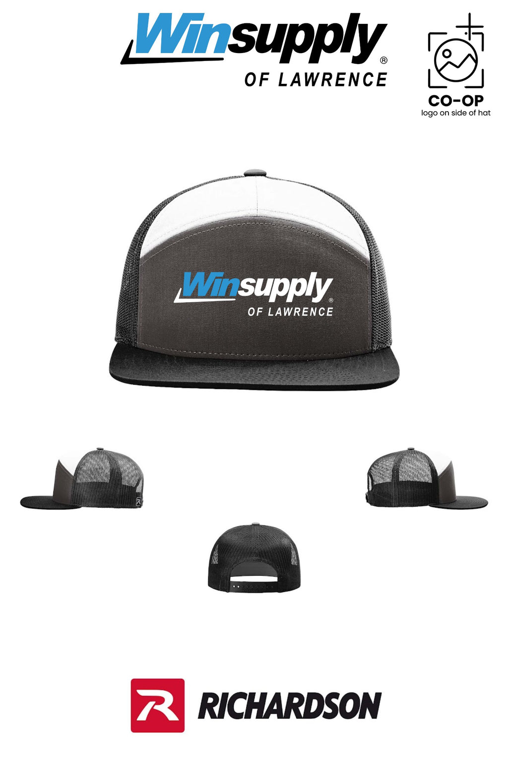 Richardson 168 Seven-Panel Trucker - Winsupply of Lawrence