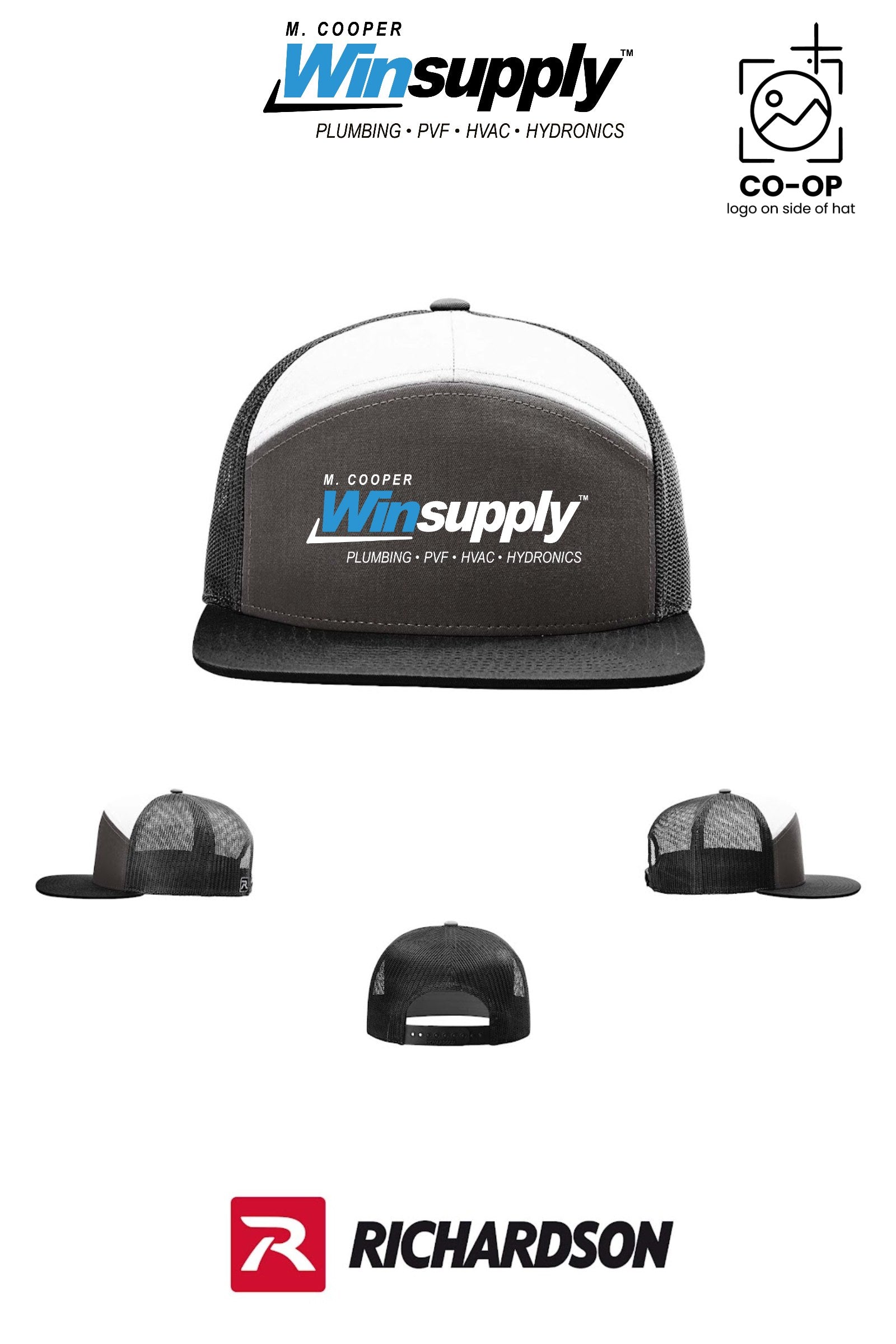 Richardson 168 Seven-Panel Trucker - M. Cooper Winsupply Co.
