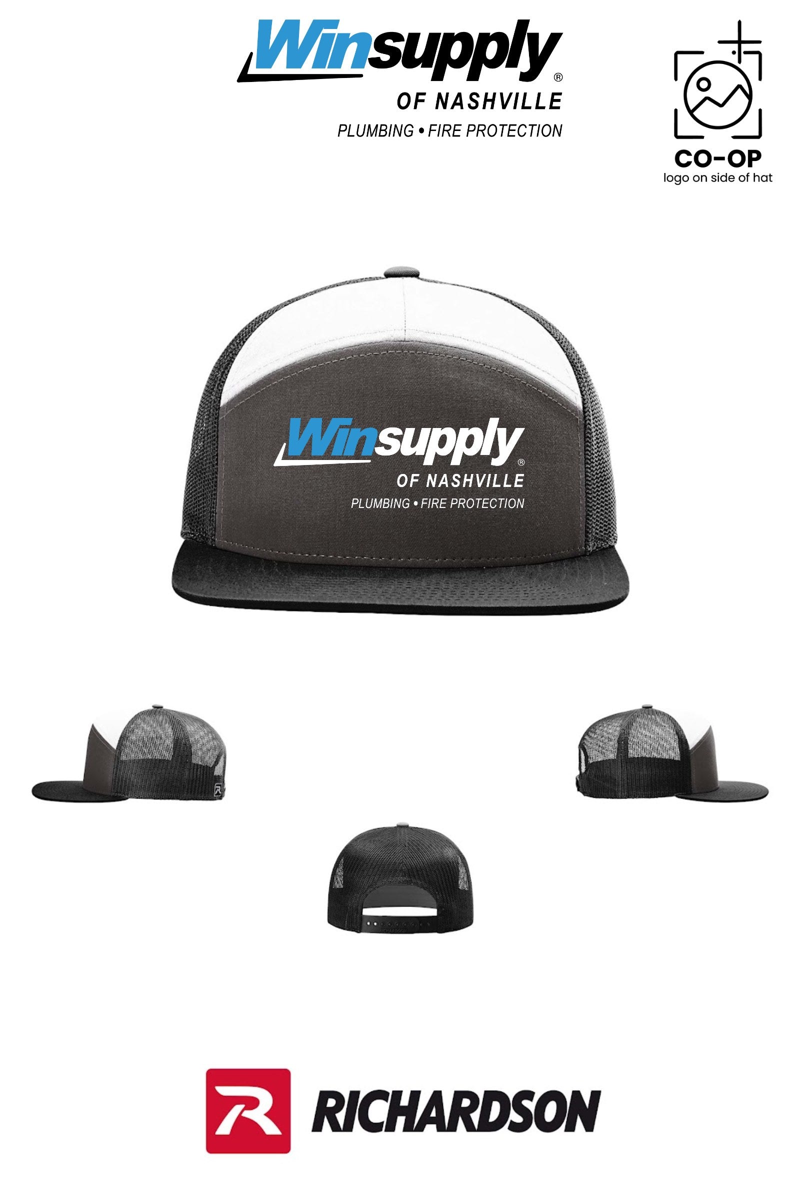 Richardson 168 Seven-Panel Trucker - Winsupply of Nashville