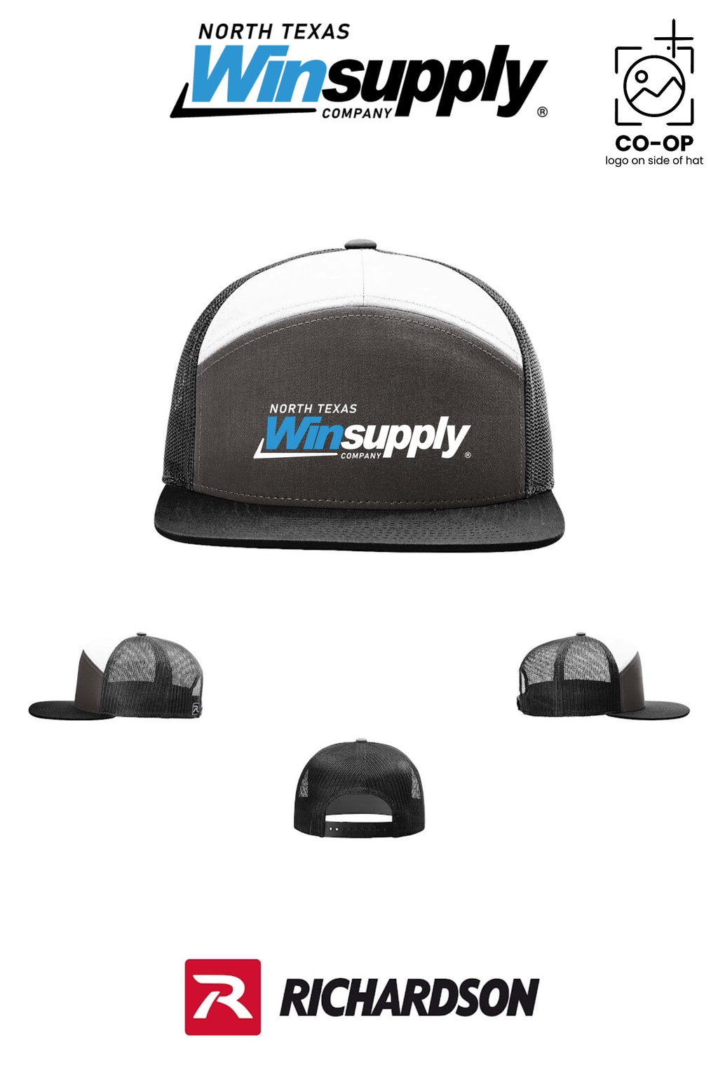 Richardson 168 Seven-Panel Trucker - North Texas Winsupply