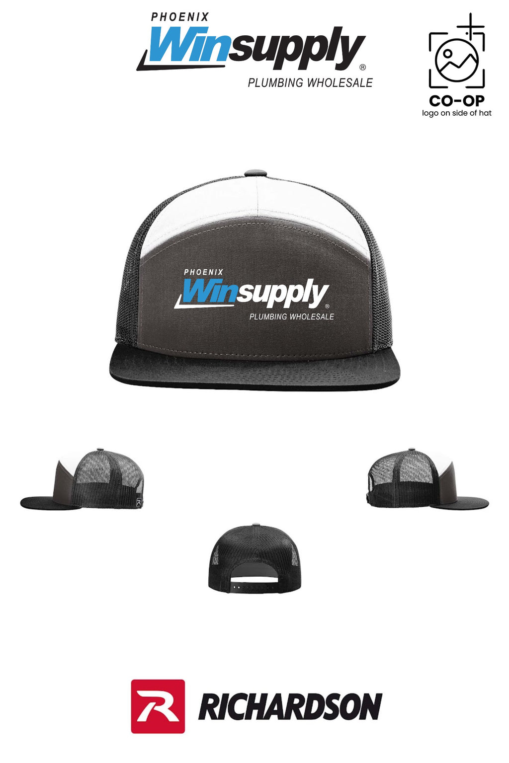 Richardson 168 Seven-Panel Trucker - Phoenix Winsupply