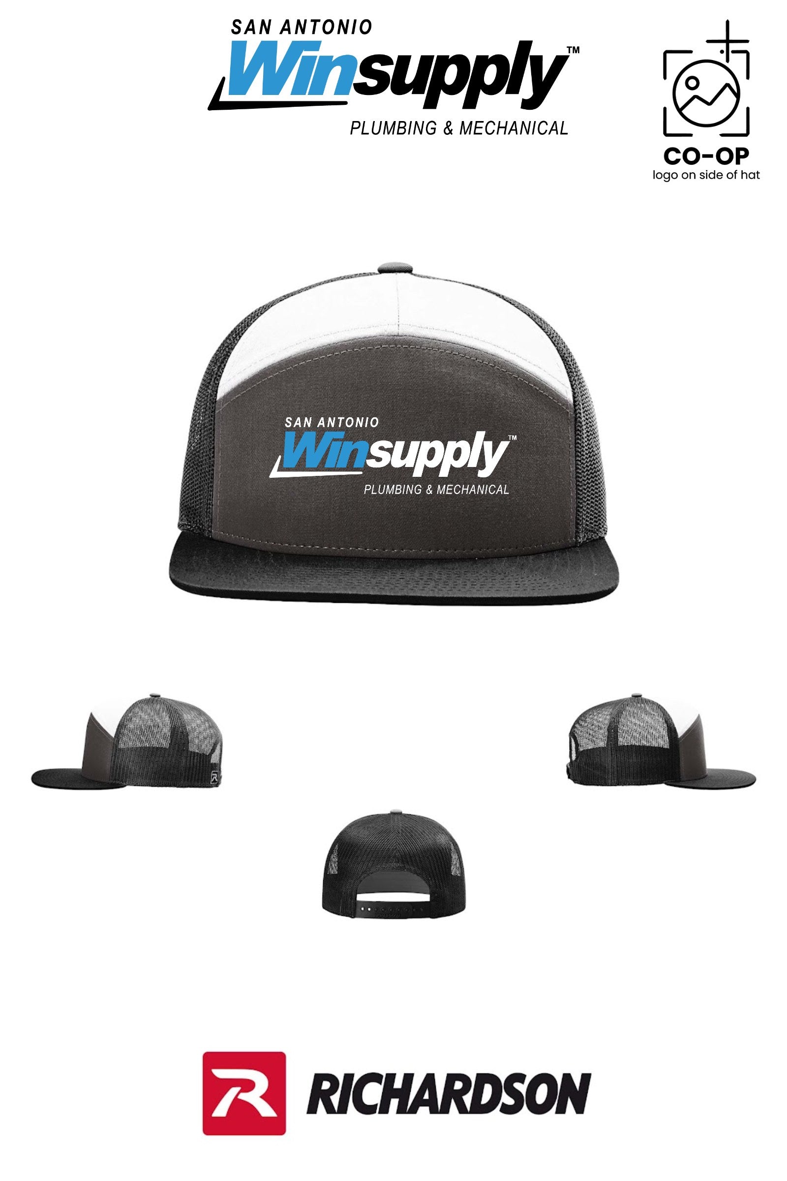 Richardson 168 Seven-Panel Trucker - San Antonio Winsupply