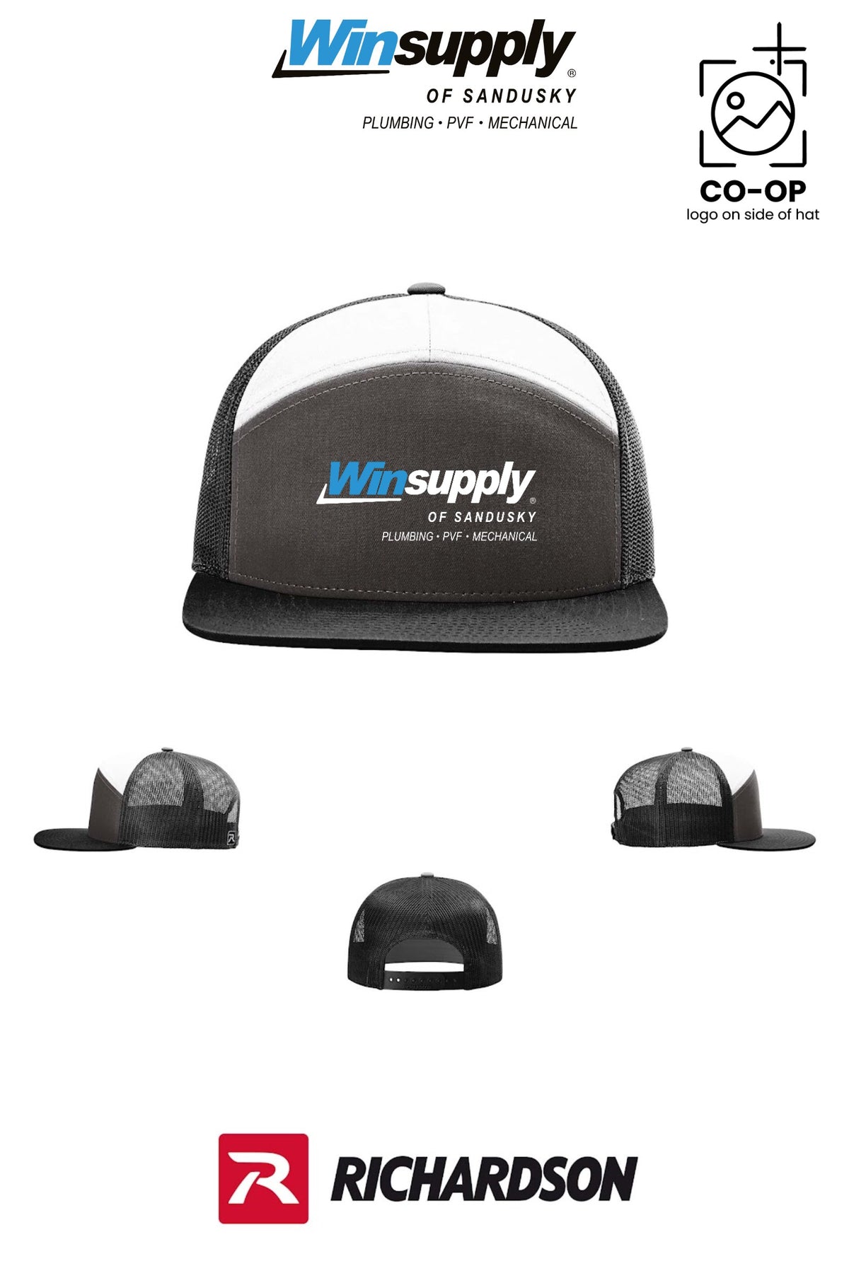 Richardson 168 Seven-Panel Trucker - Winsupply of Sandusky
