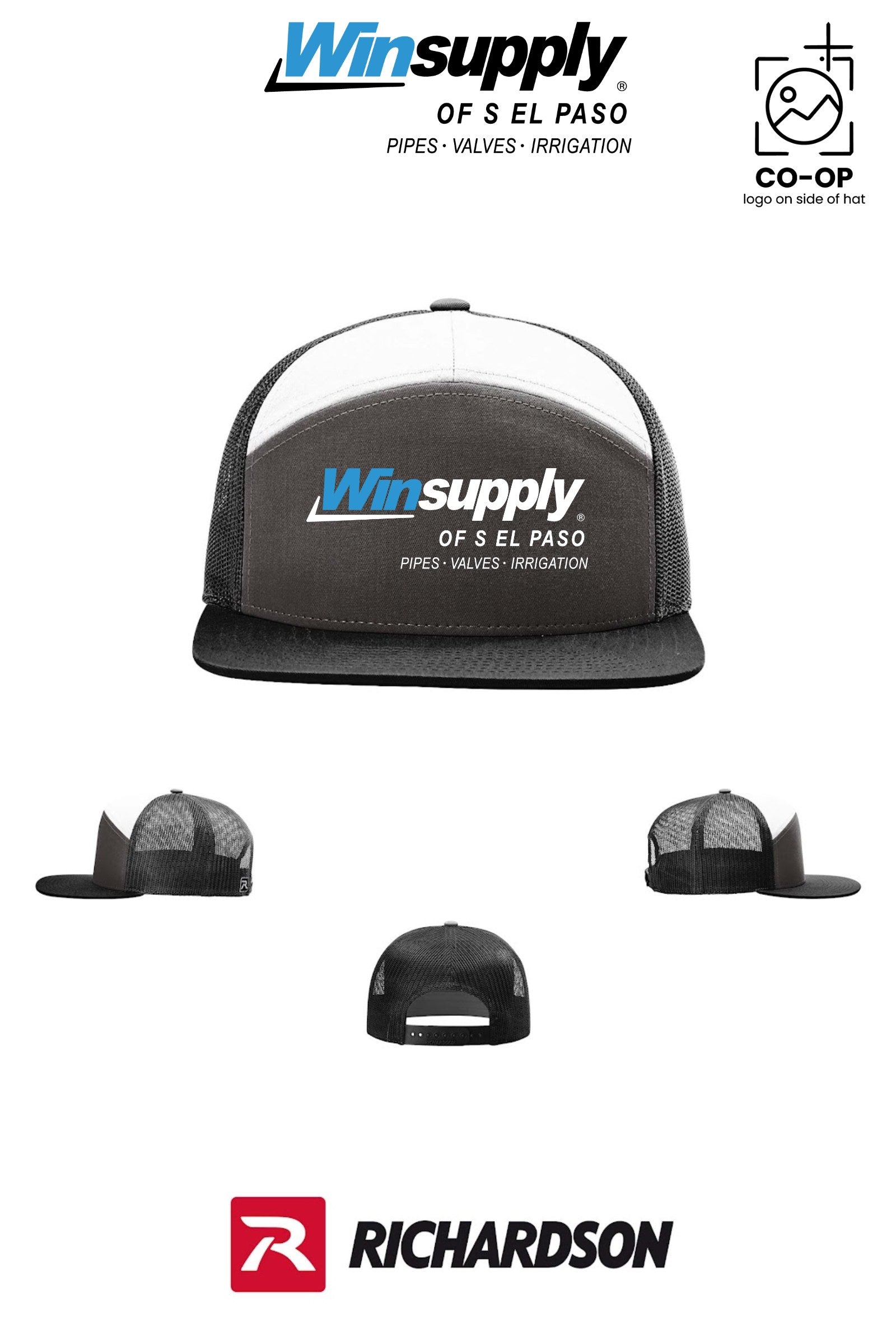 Richardson 168 Seven-Panel Trucker - Winsupply of S El Paso