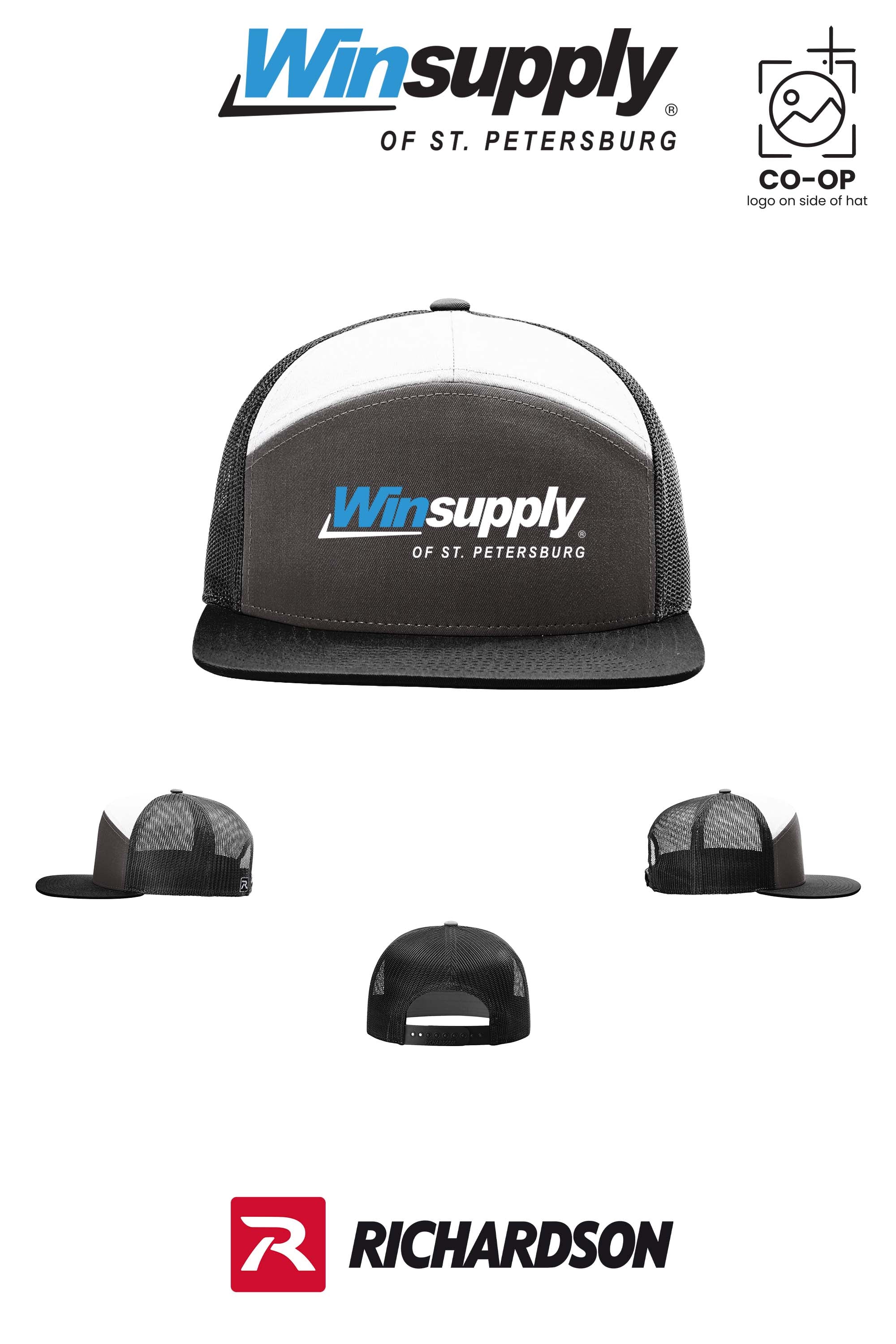 Richardson 168 Seven-Panel Trucker - Winsupply of St. Petersburg