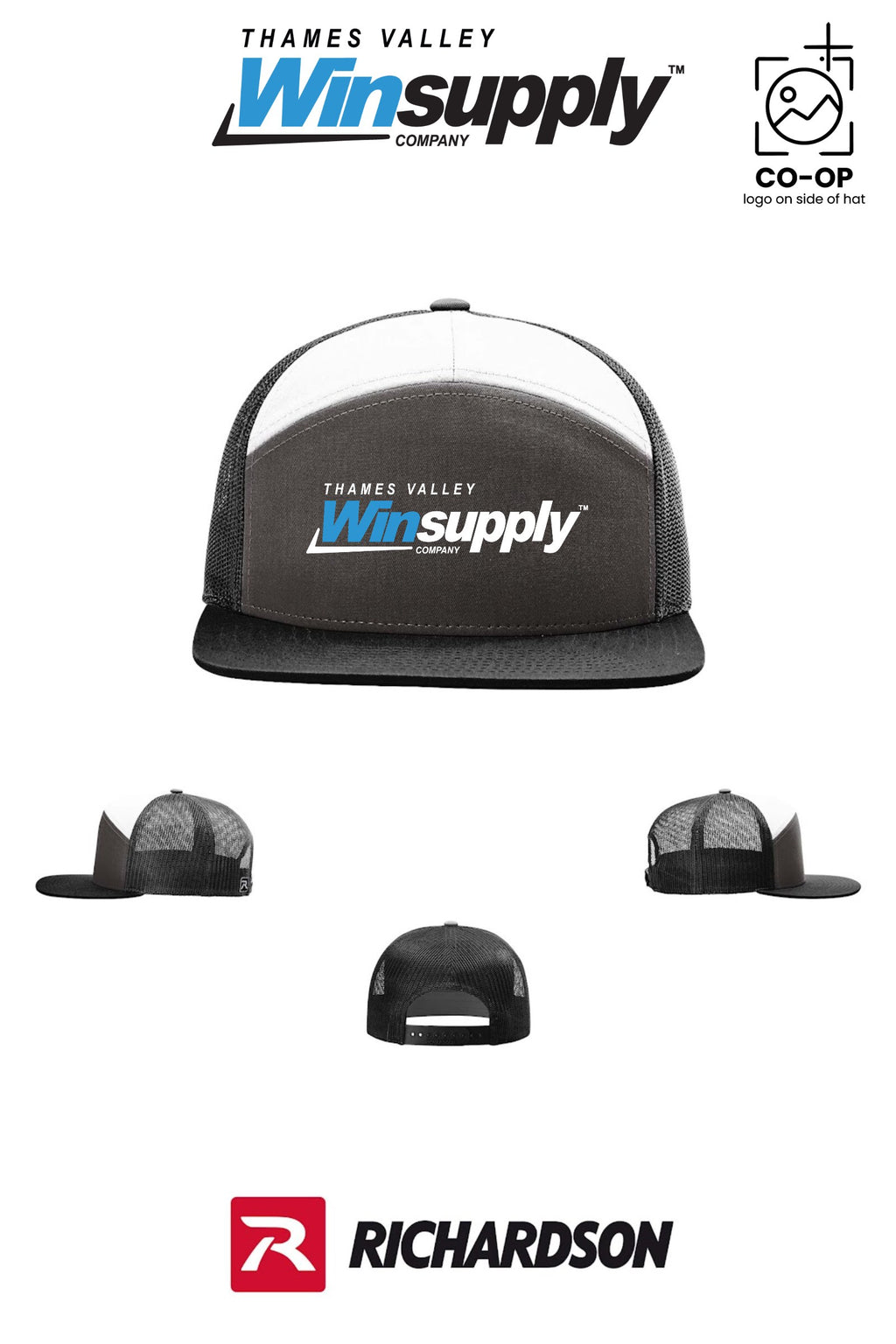 Richardson 168 Seven-Panel Trucker - Thames Valley Winsupply