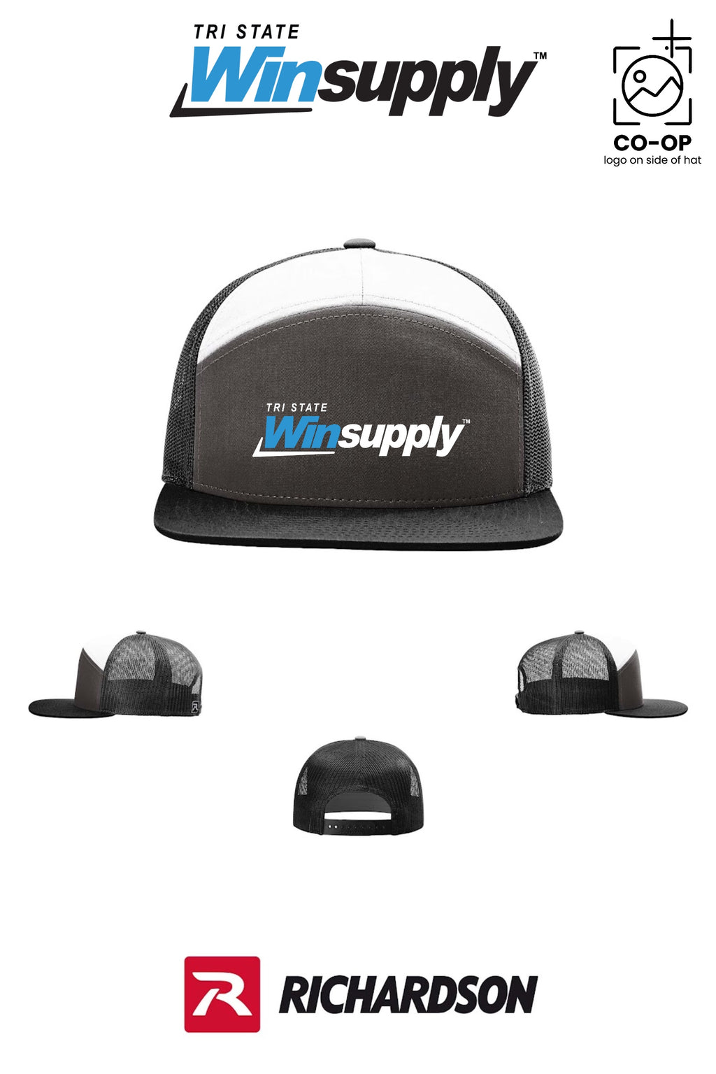 Richardson 168 Seven-Panel Trucker - Tri-State Winsupply