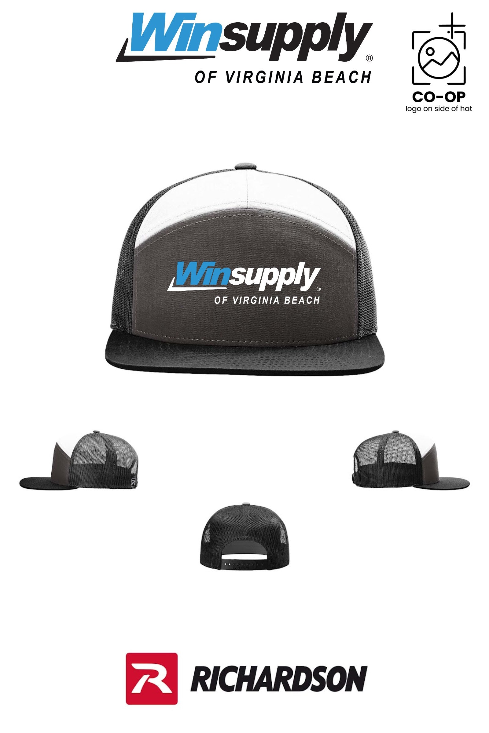 Richardson 168 Seven-Panel Trucker - Winsupply Virginia Beach VA